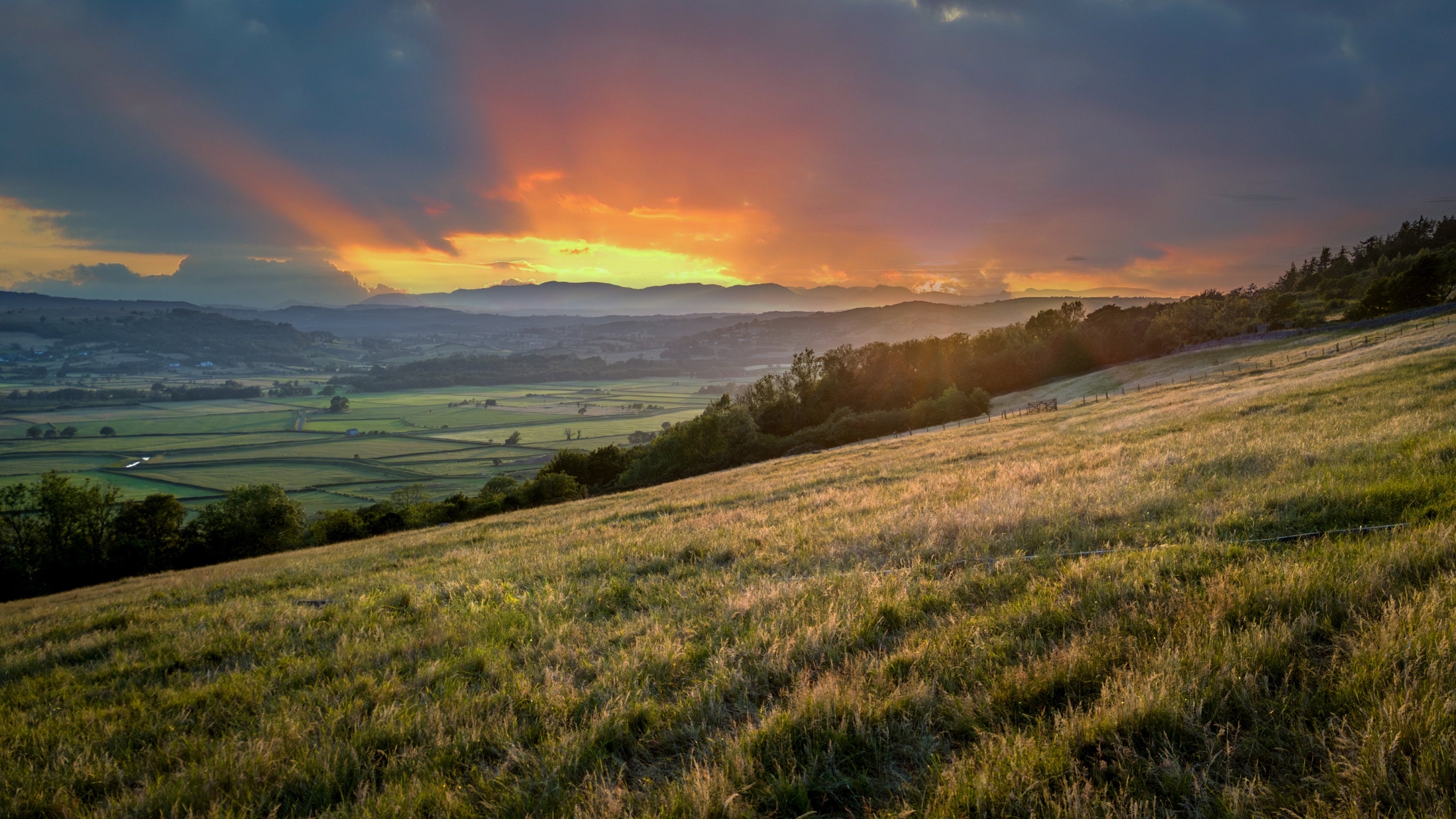 The area surrounding Holeslack Cottage, Cumbria