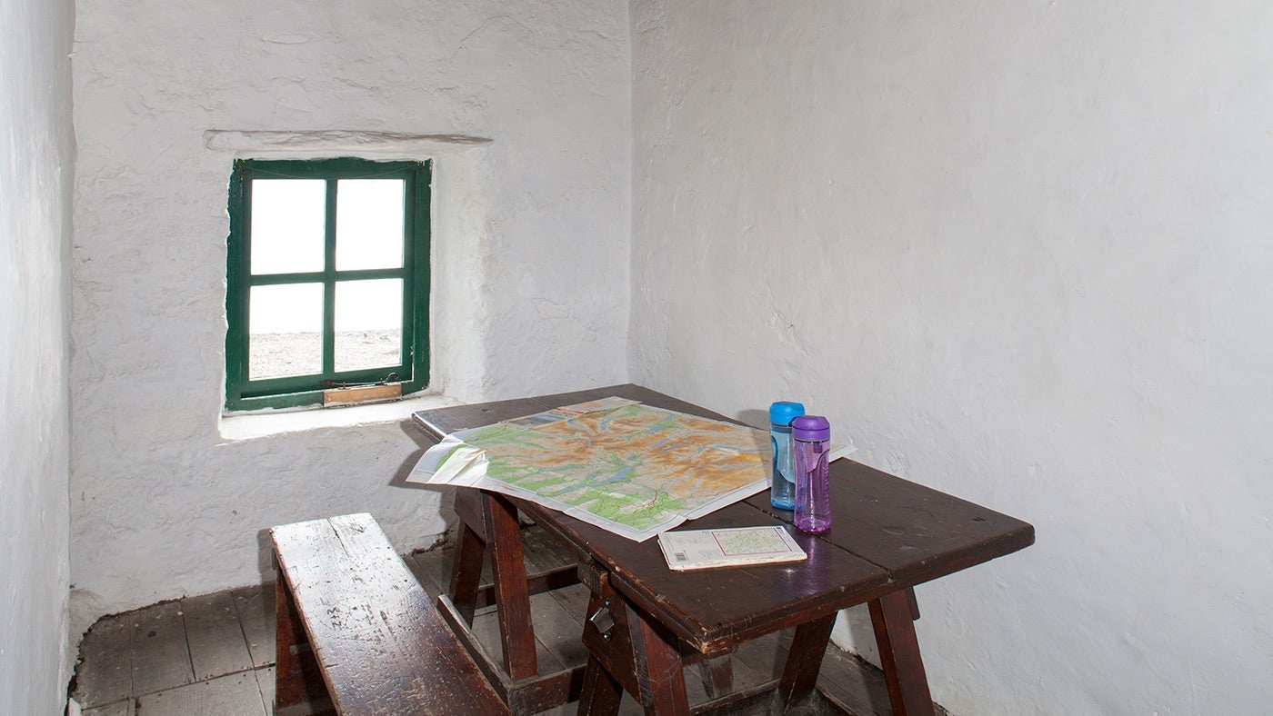 Ground floor at Holme Wood Bothy, Loweswater, Lake District