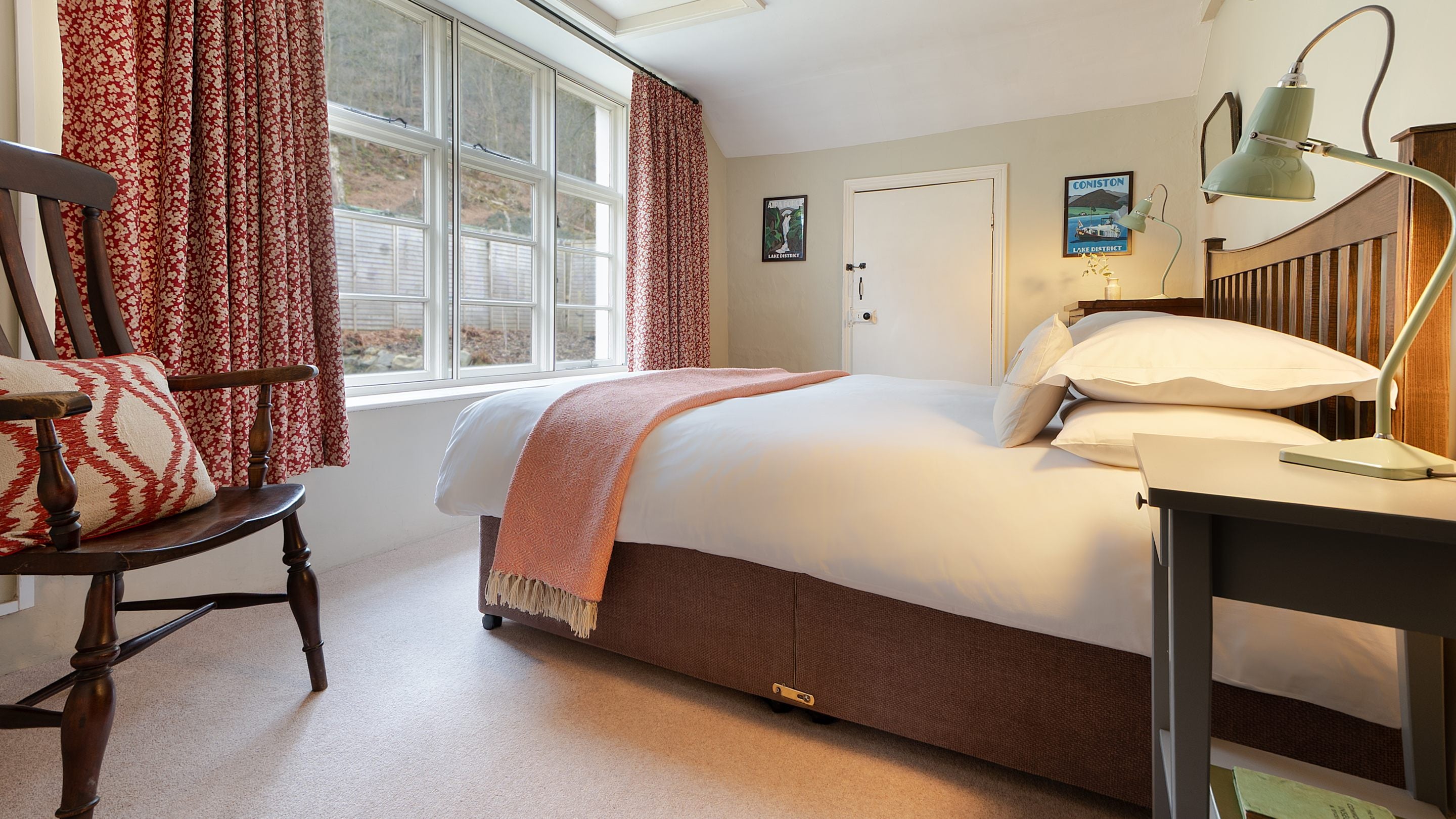 The double bedroom at Low Strawberry Gardens, Windermere, Cumbria