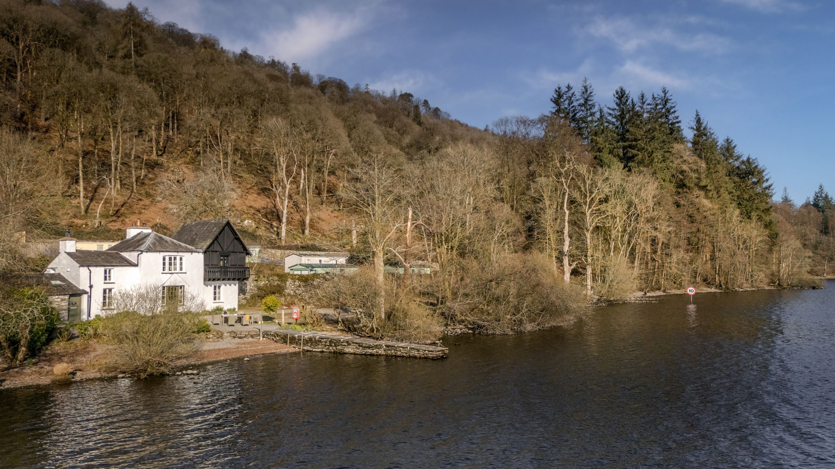 Low Strawberry Gardens (on the left) and High Strawberry Gardens (on the right), Windermere, Cumbria