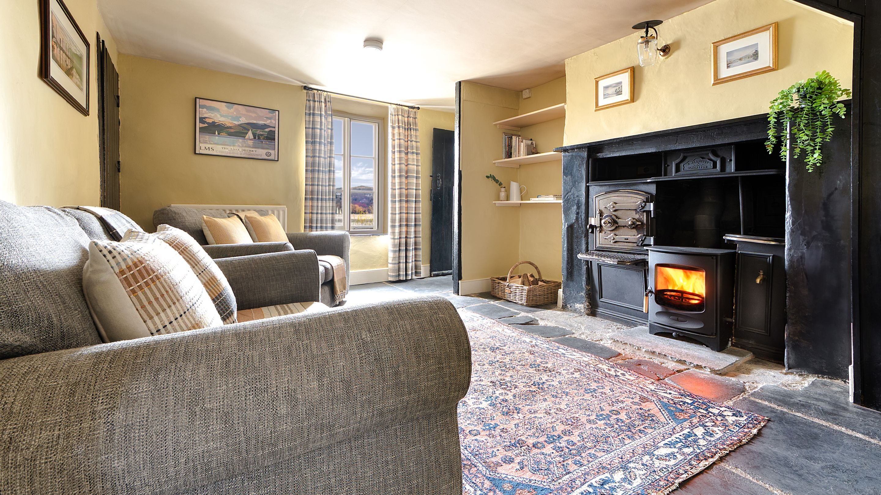 The sitting room at Low Strawberry Gardens, Windermere, Cumbria