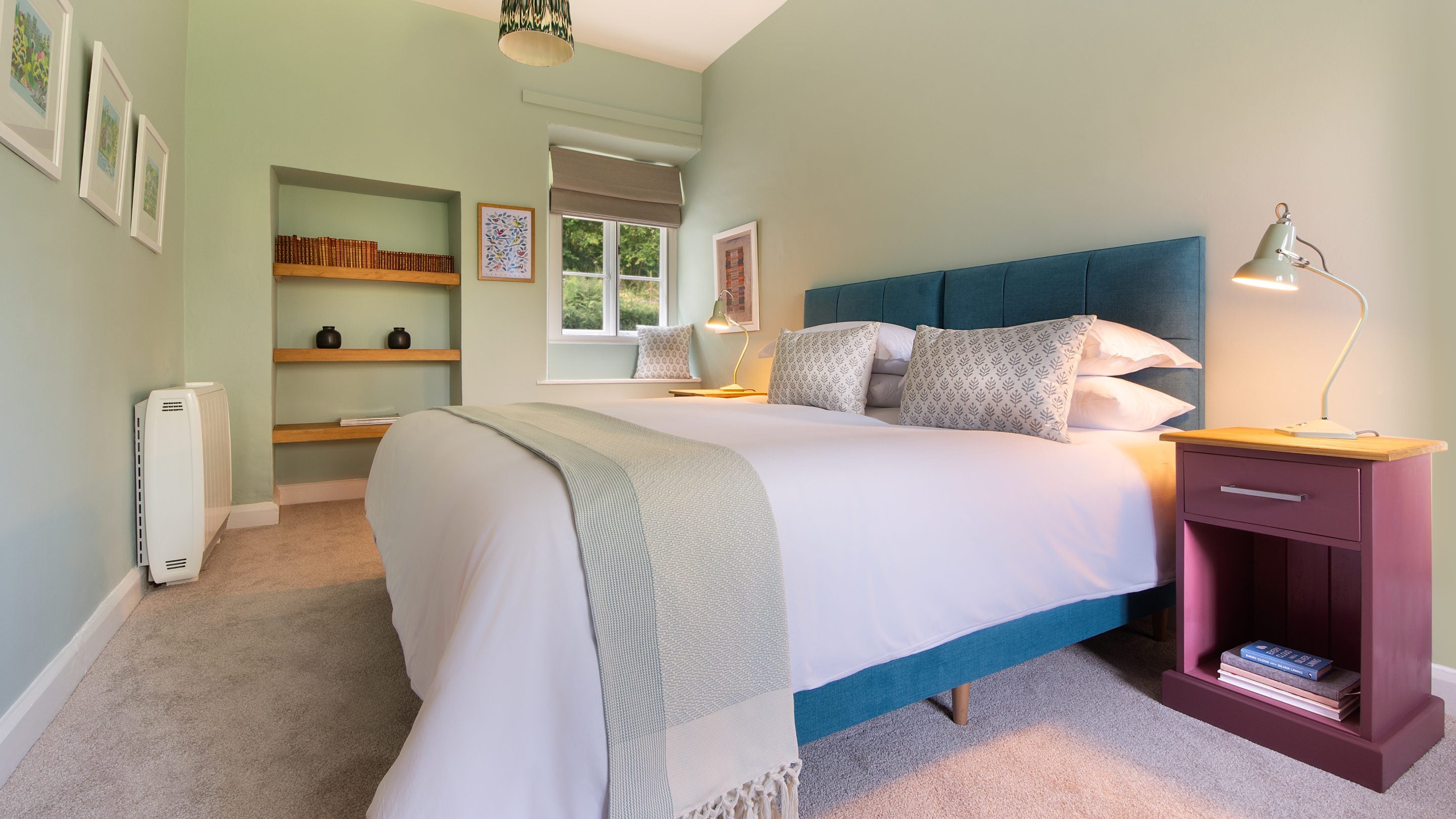 The king-size bedroom (can be a twin on request) at Restharrow, Cumbria