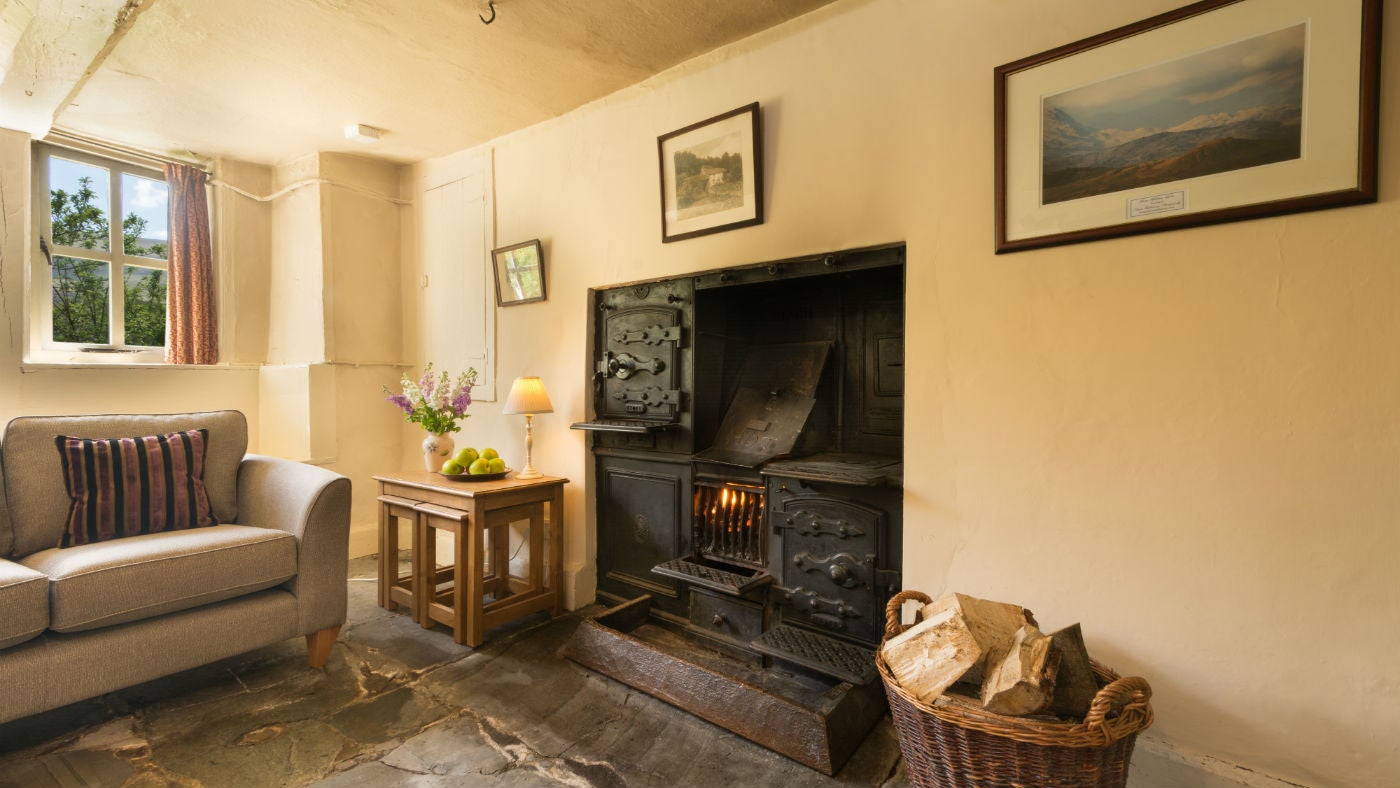 The sitting room at Thrang, Cumbria