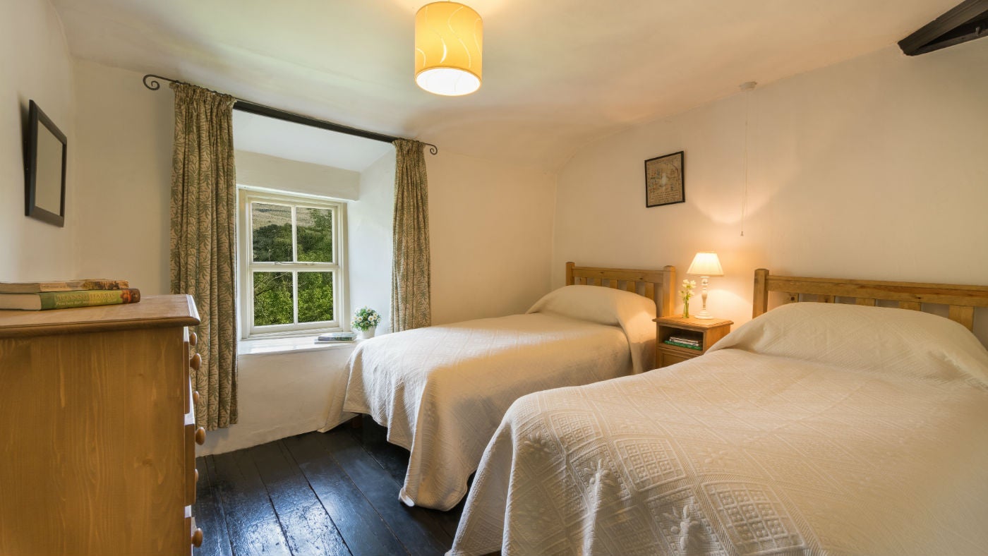 The twin bedroom at Thrang, Cumbria