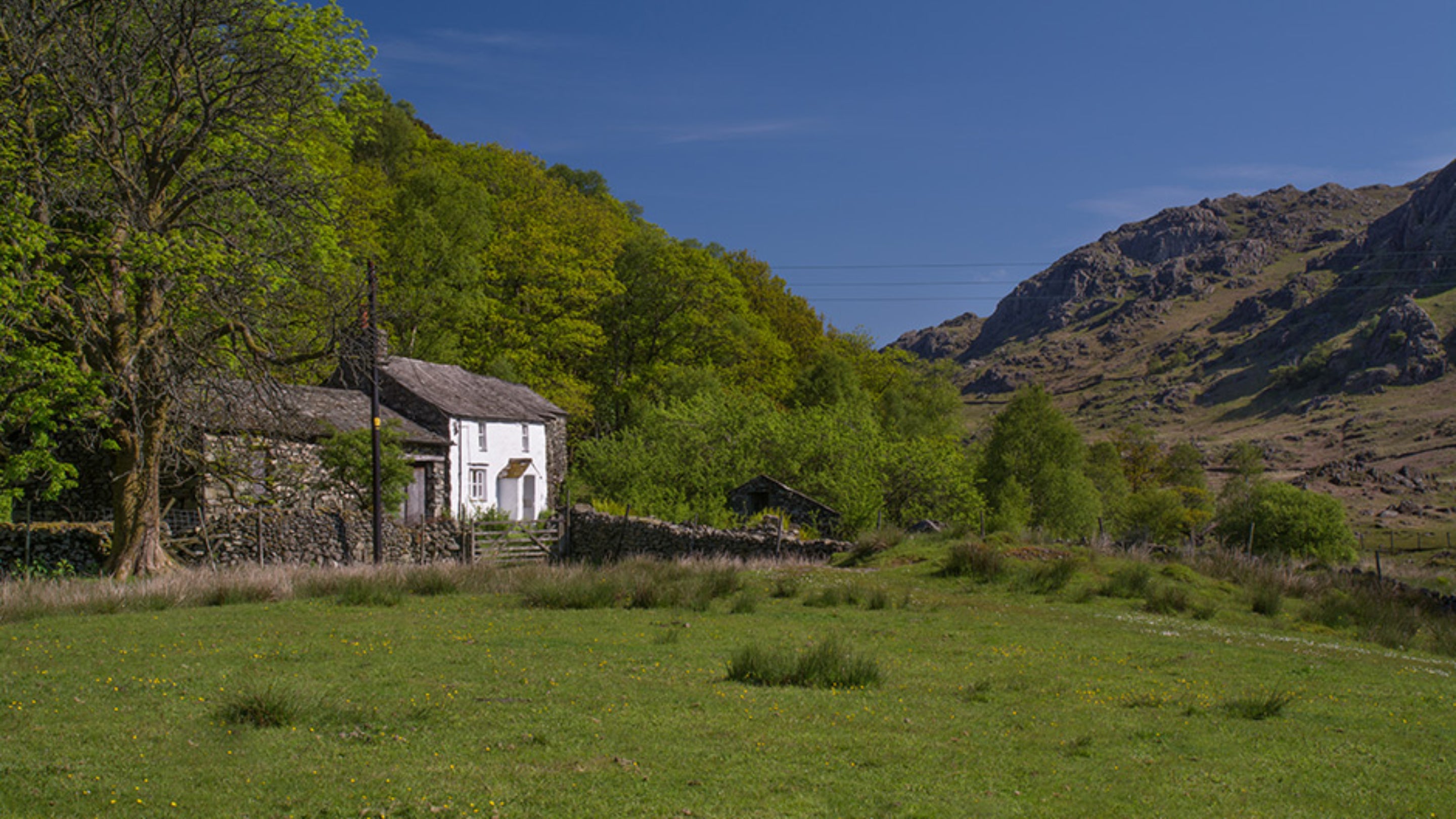 The exterior and surroundings of Thrang, Cumbria