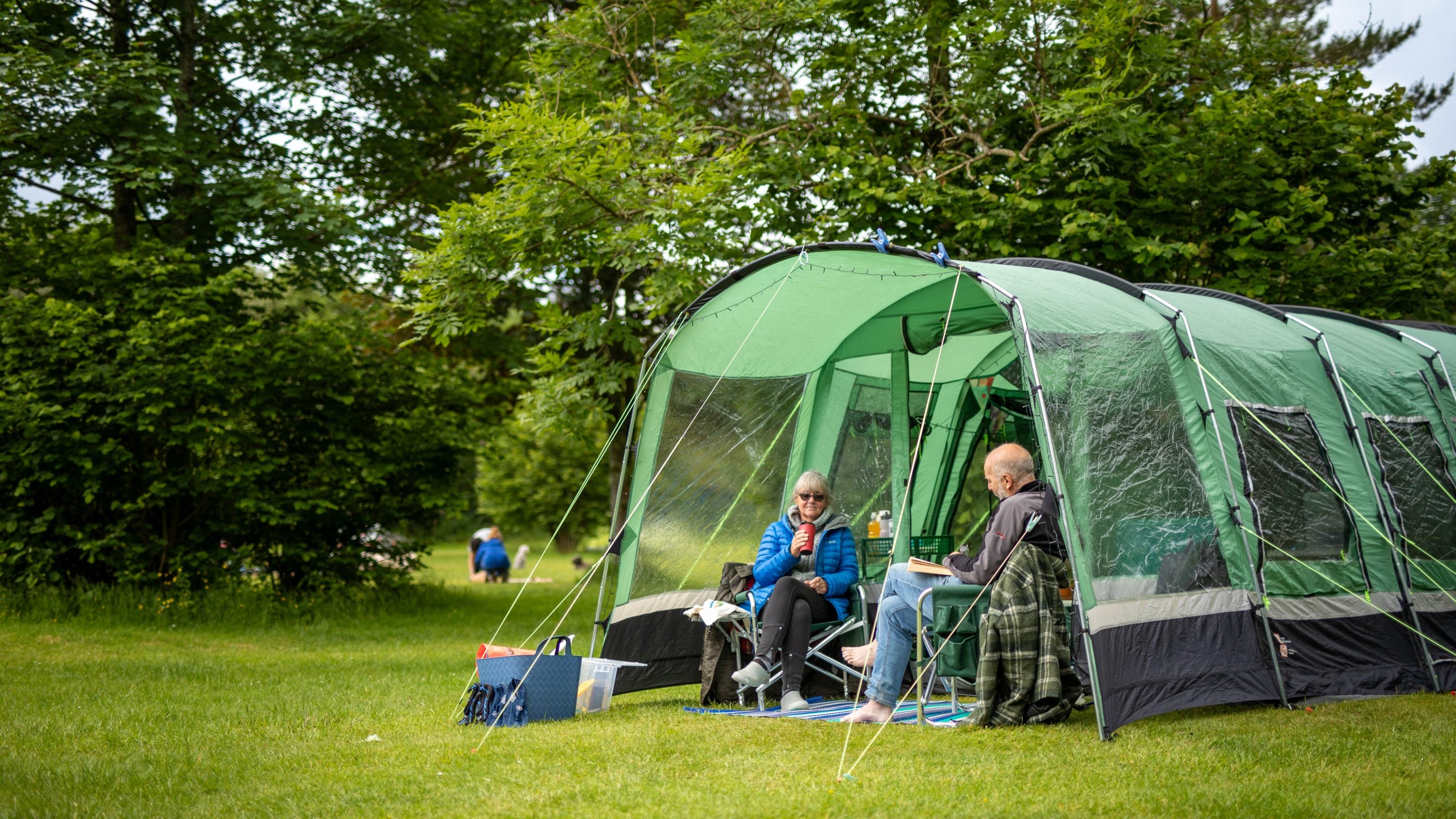 A large tent pitch at Wasdale Campsite, Cumbria