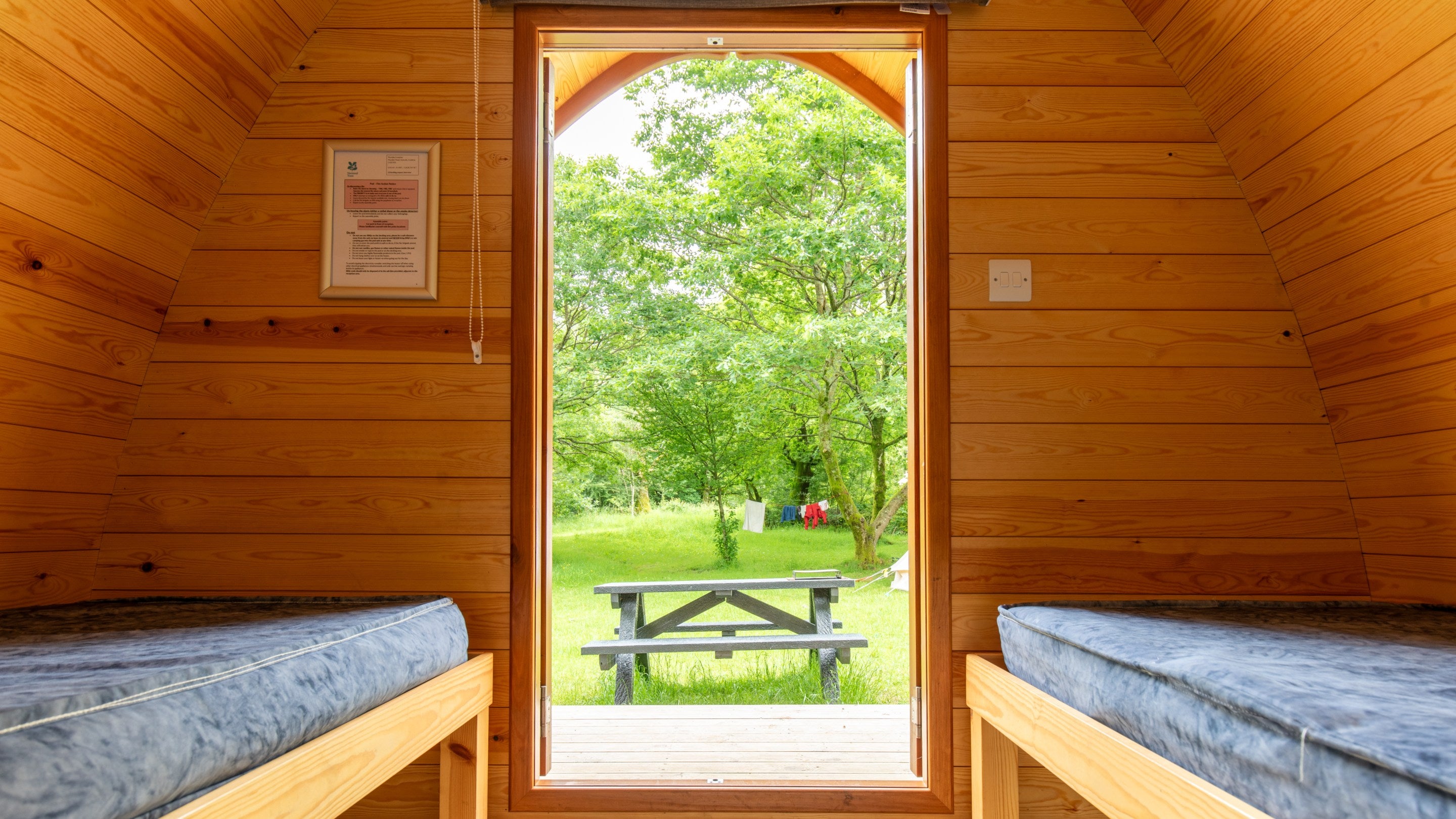 A plus pod at Wasdale Campsite, Cumbria