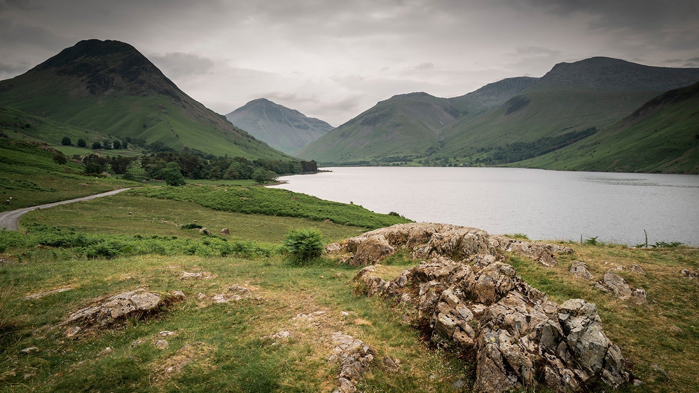 Wastwater, near Wasdale Campsite, Lake District, Cumbria 