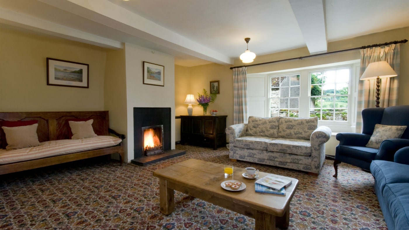 The sitting room at Watergate Farm, nr Cockermouth, Lake District, Cumbria