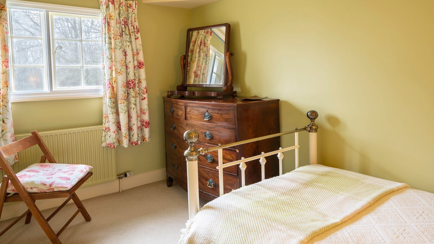 The single bedroom at Heath End Lodge, Ashby de la Zouch, Leicestershire