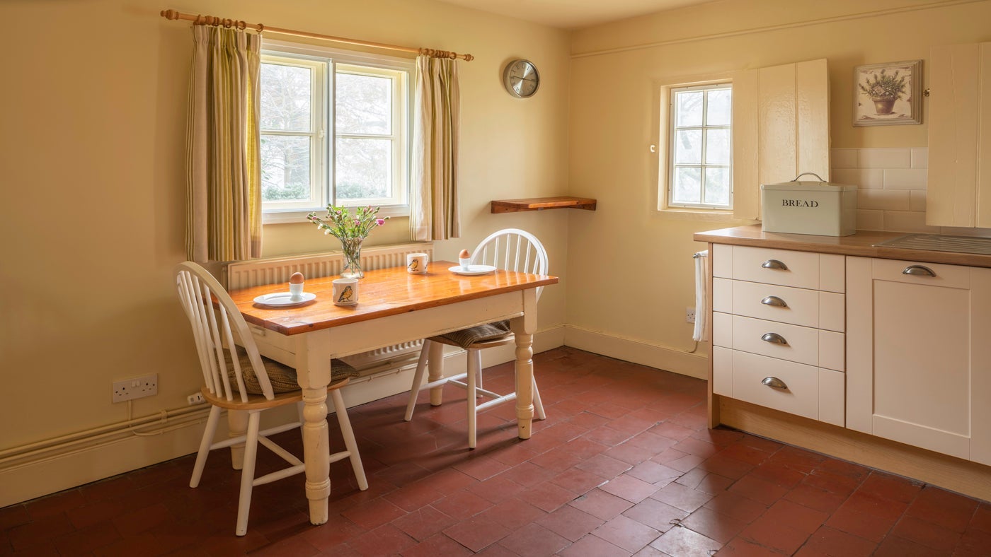 The kitchen and dining area at Heath End Lodge, Ashby de la Zouch, Leicestershire