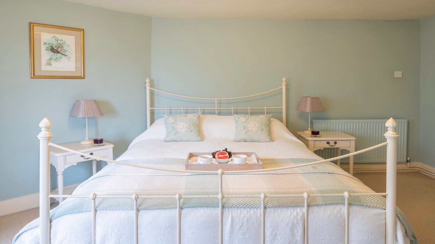 The double bedroom at Heath End Lodge, Ashby de la Zouch, Leicestershire