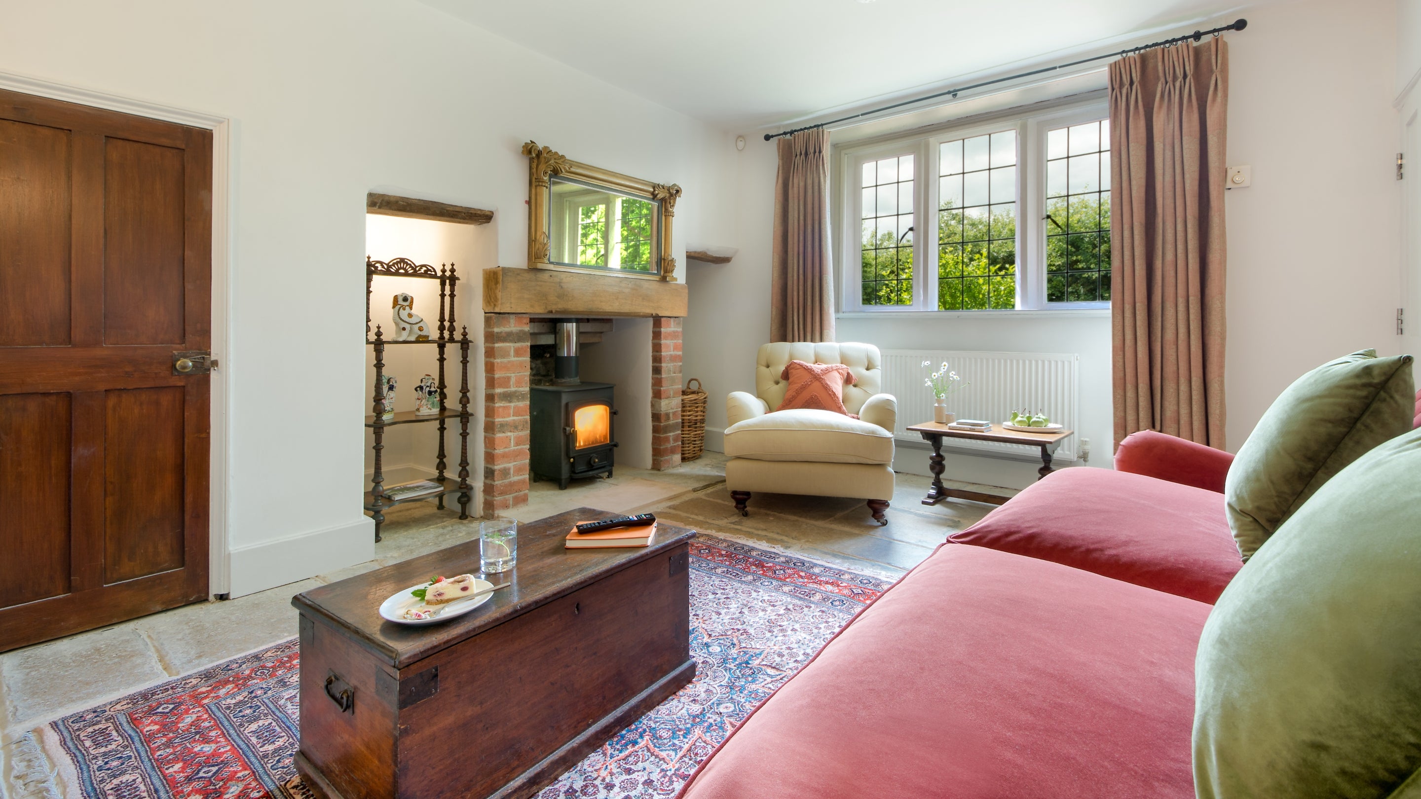 The sitting room at Lyveden Cottage, Northamptonshire