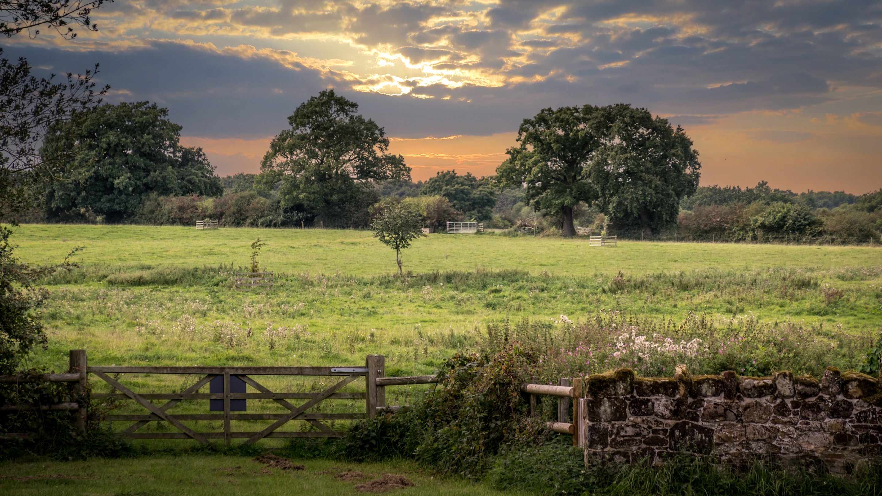 The area surrounding Southwood House Farm, Leicestershire