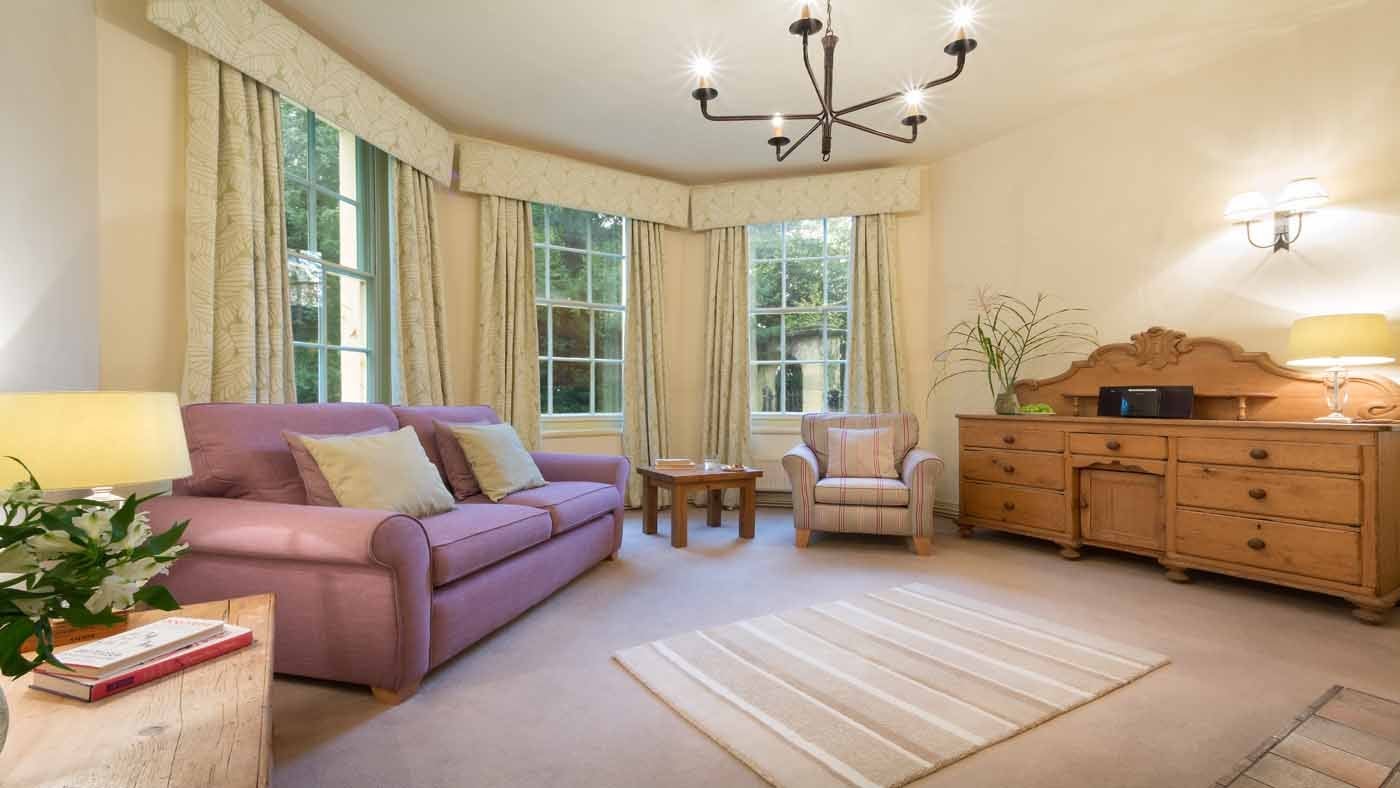The sitting room at Ticknall Lodge, Ticknall, Derbyshire