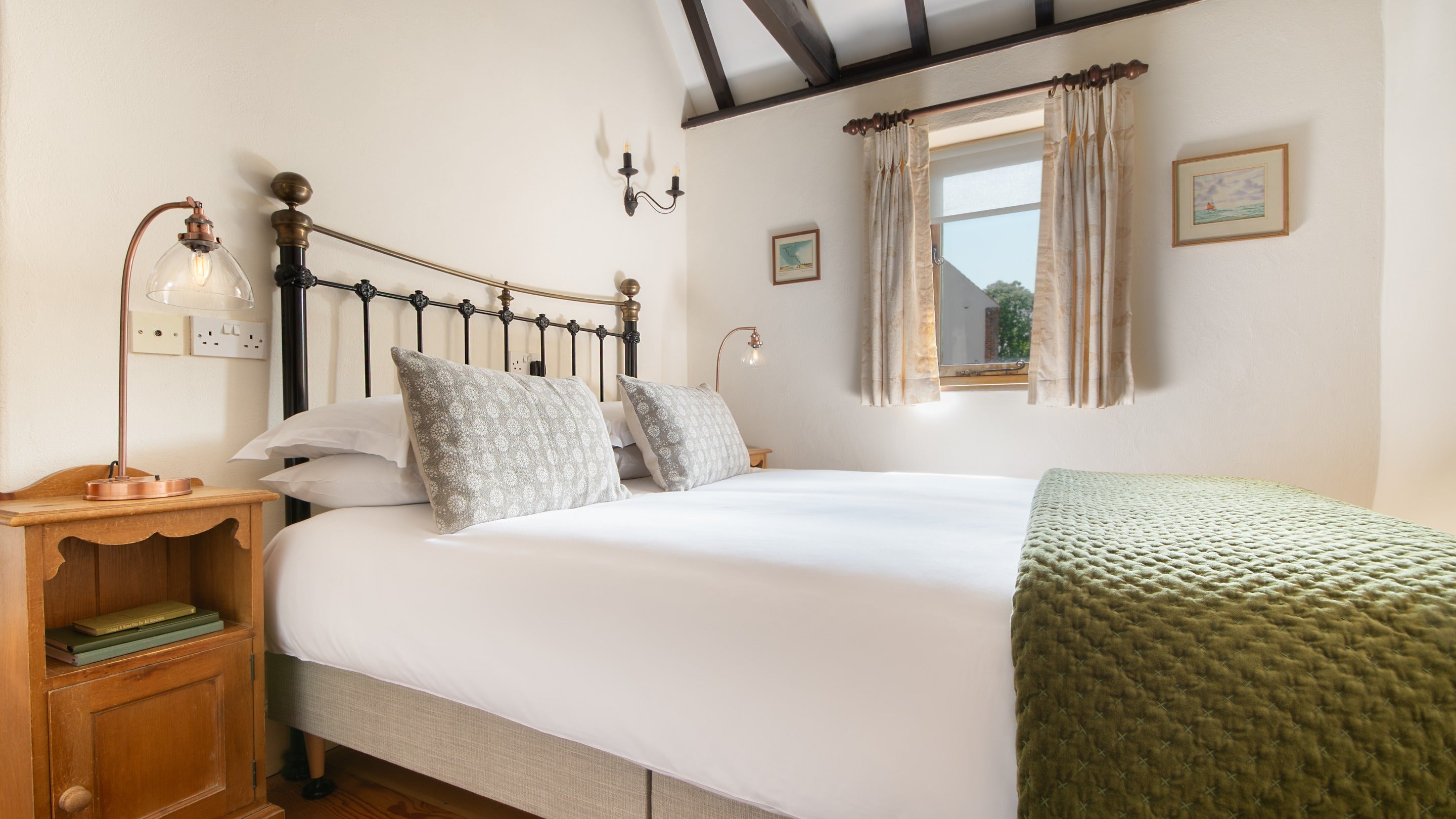 The king-size bedroom at 1 Horsey Barns, Norfolk