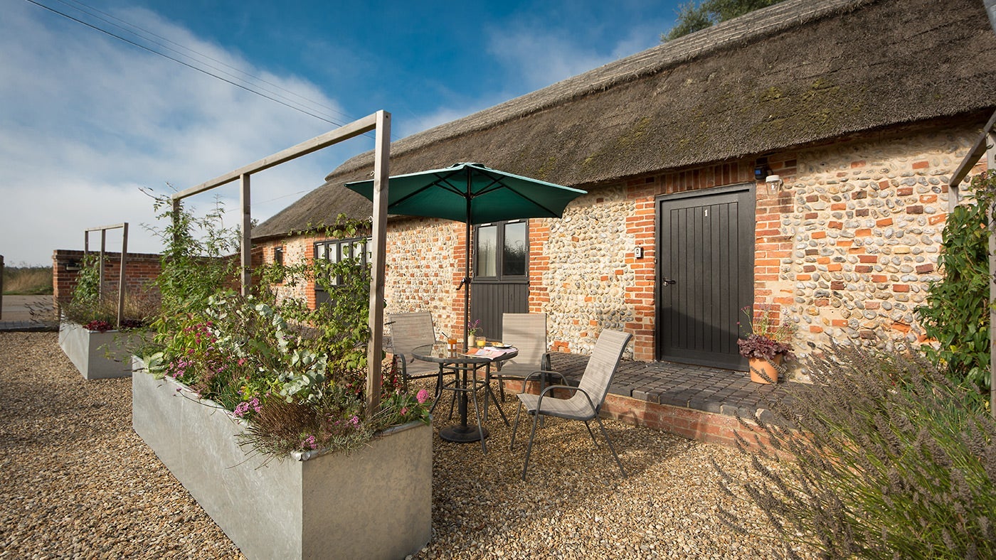 The exterior of 1 Horsey Barns, Horsey, Norfolk