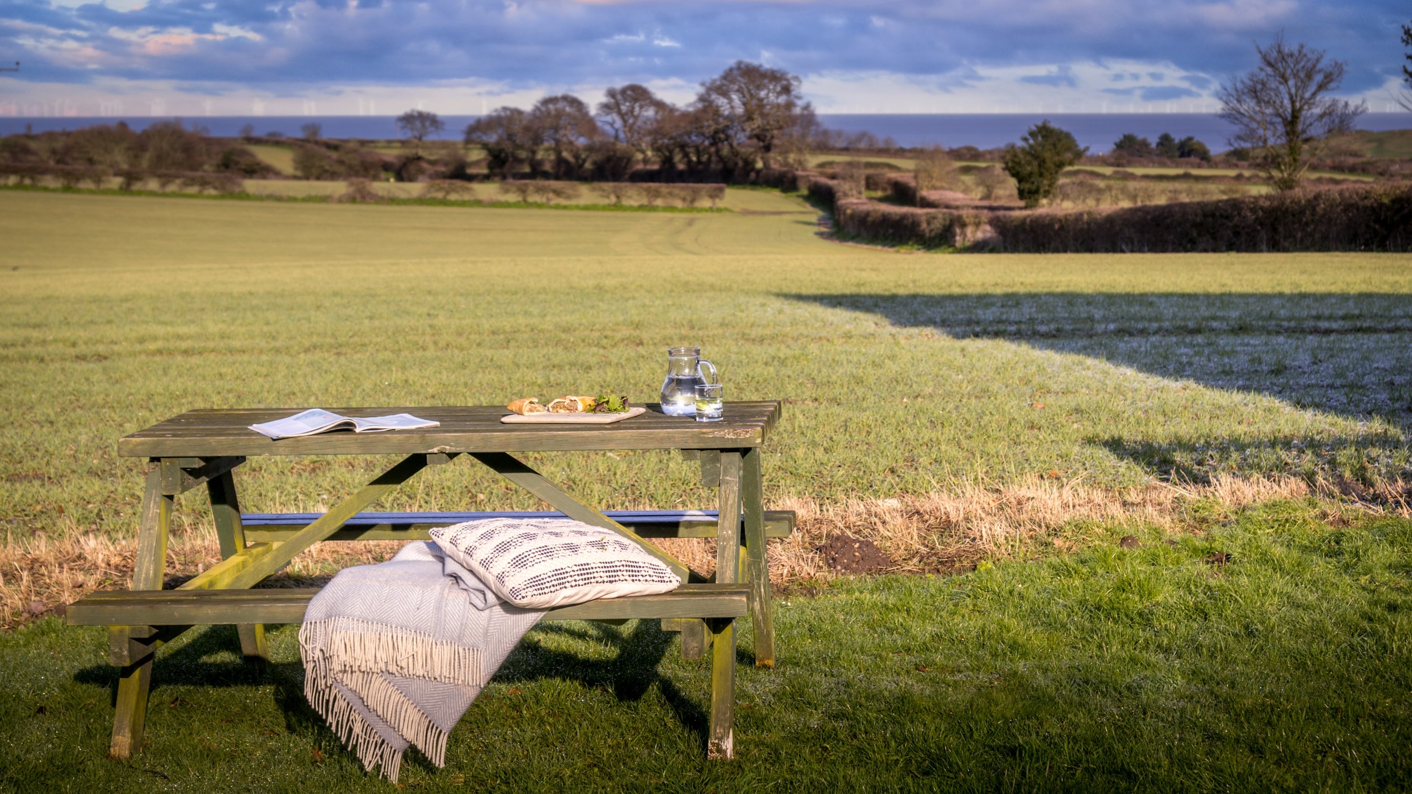The outdoor seating at 2 Cart Lodge Barn, Norfolk