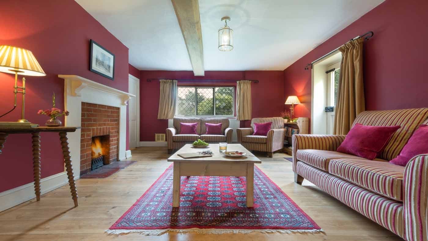 Interior sitting room at 4 Park Gates, Blickling, Aylsham, Norfolk