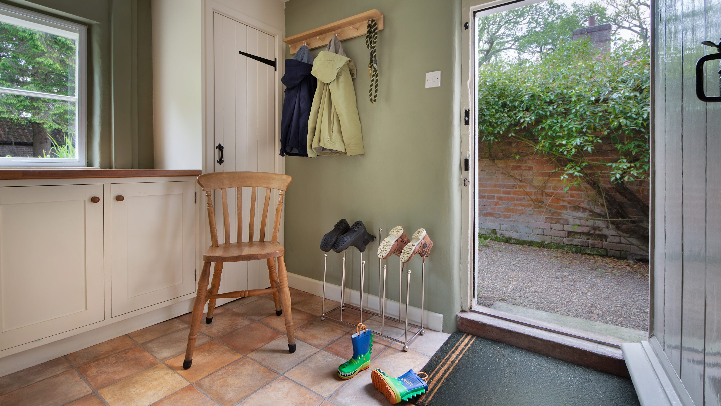 The boot room at 4 Park Gates, Norfolk