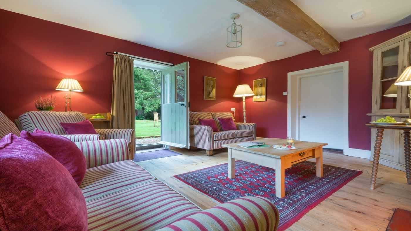 Interior sitting room at 4 Park Gates, Blickling, Aylsham, Norfolk