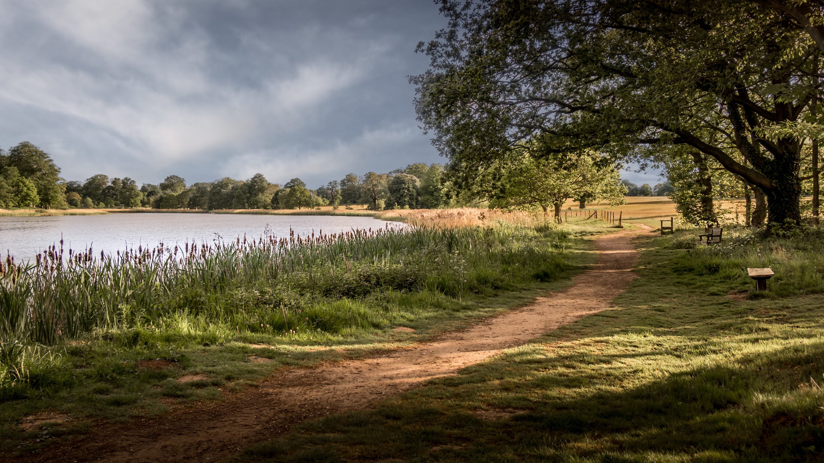 A trail by the lake on the Blickling Estate, Norfolk