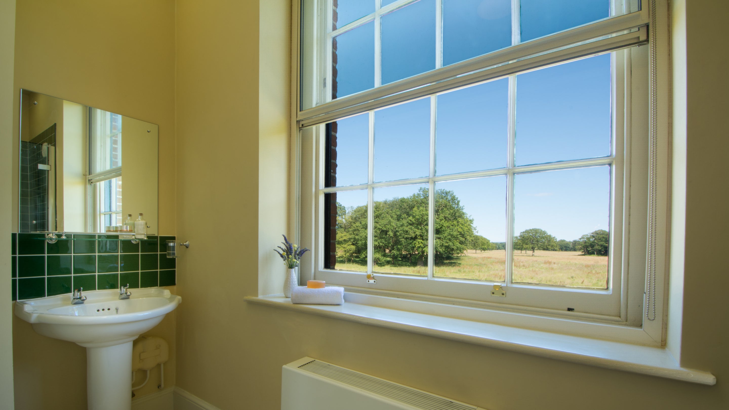 The En-Suite shower room at Blickling Tower, Norflok