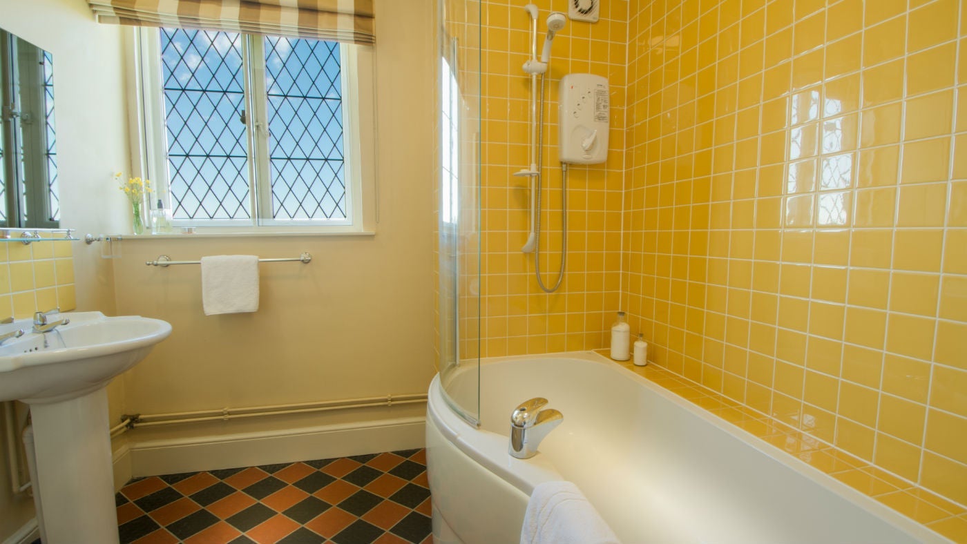 The bathroom at The Tower, nr Aylsham, Norfolk