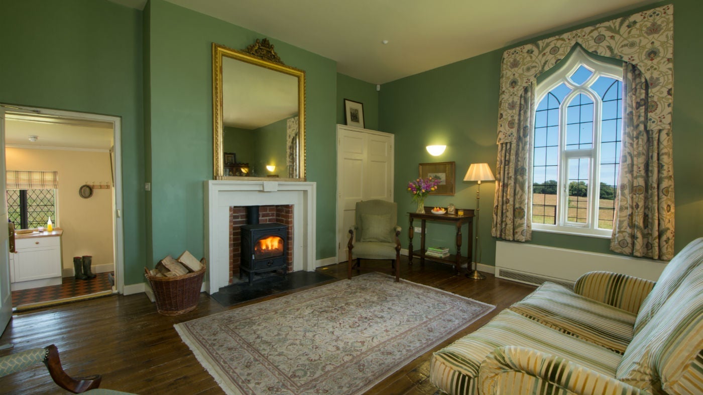 The sitting room at The Tower, nr Aylsham, Norfolk