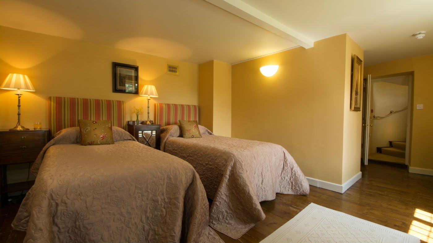 The twin bedroom at The Tower, nr Aylsham, Norfolk