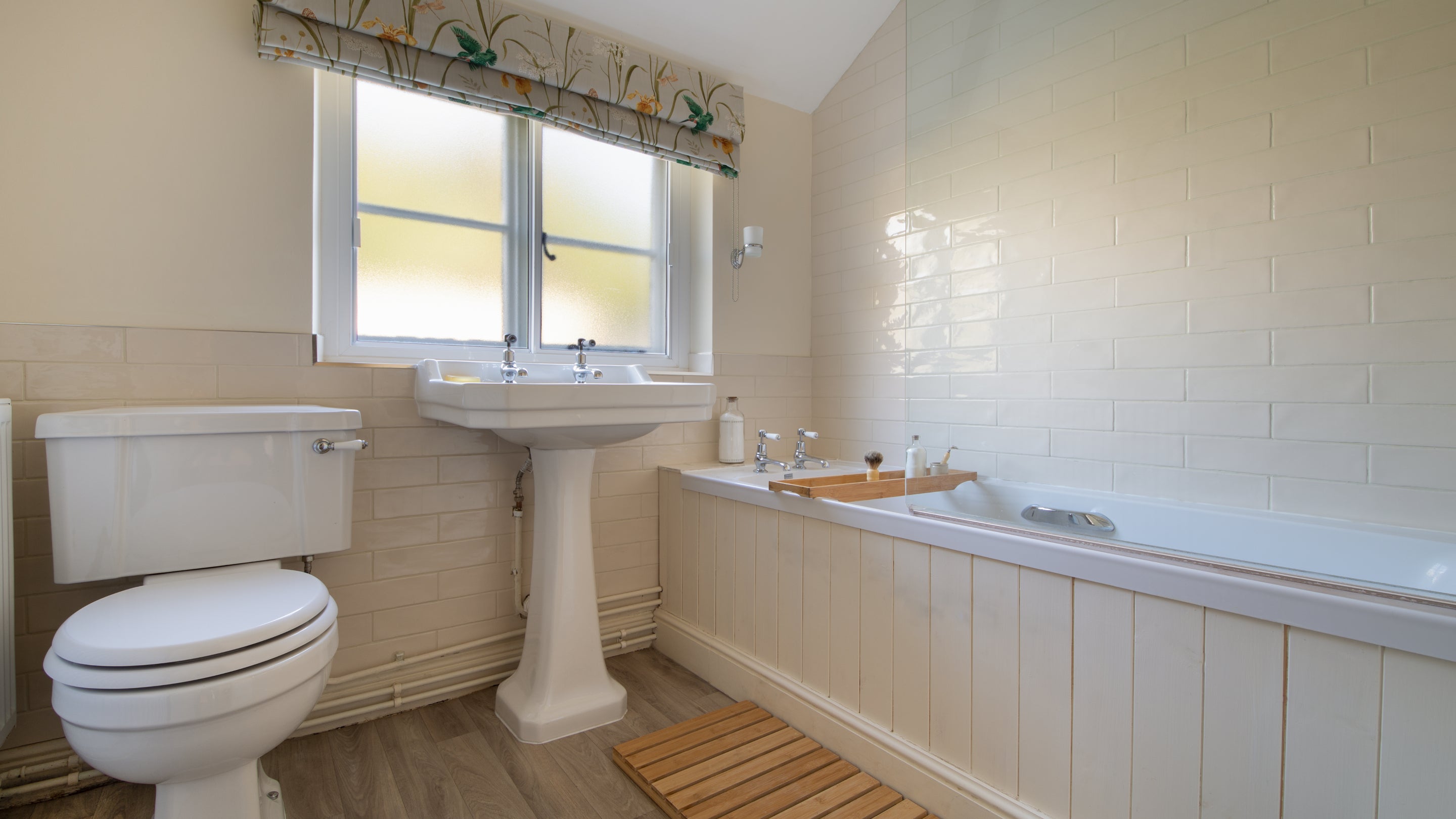 The bathroom at Bureside, Norfolk