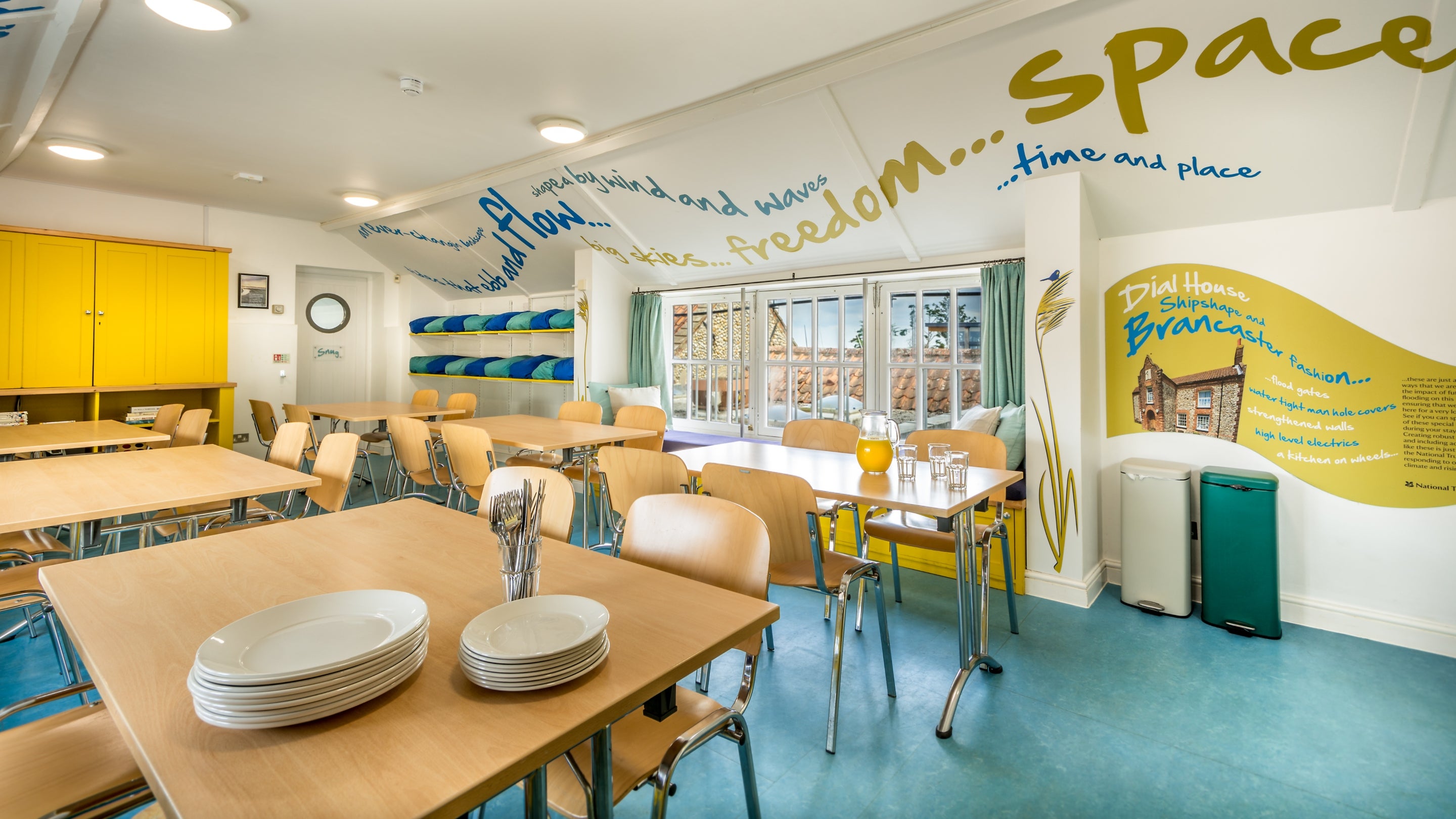 The dining room at The Dial House, Norfolk