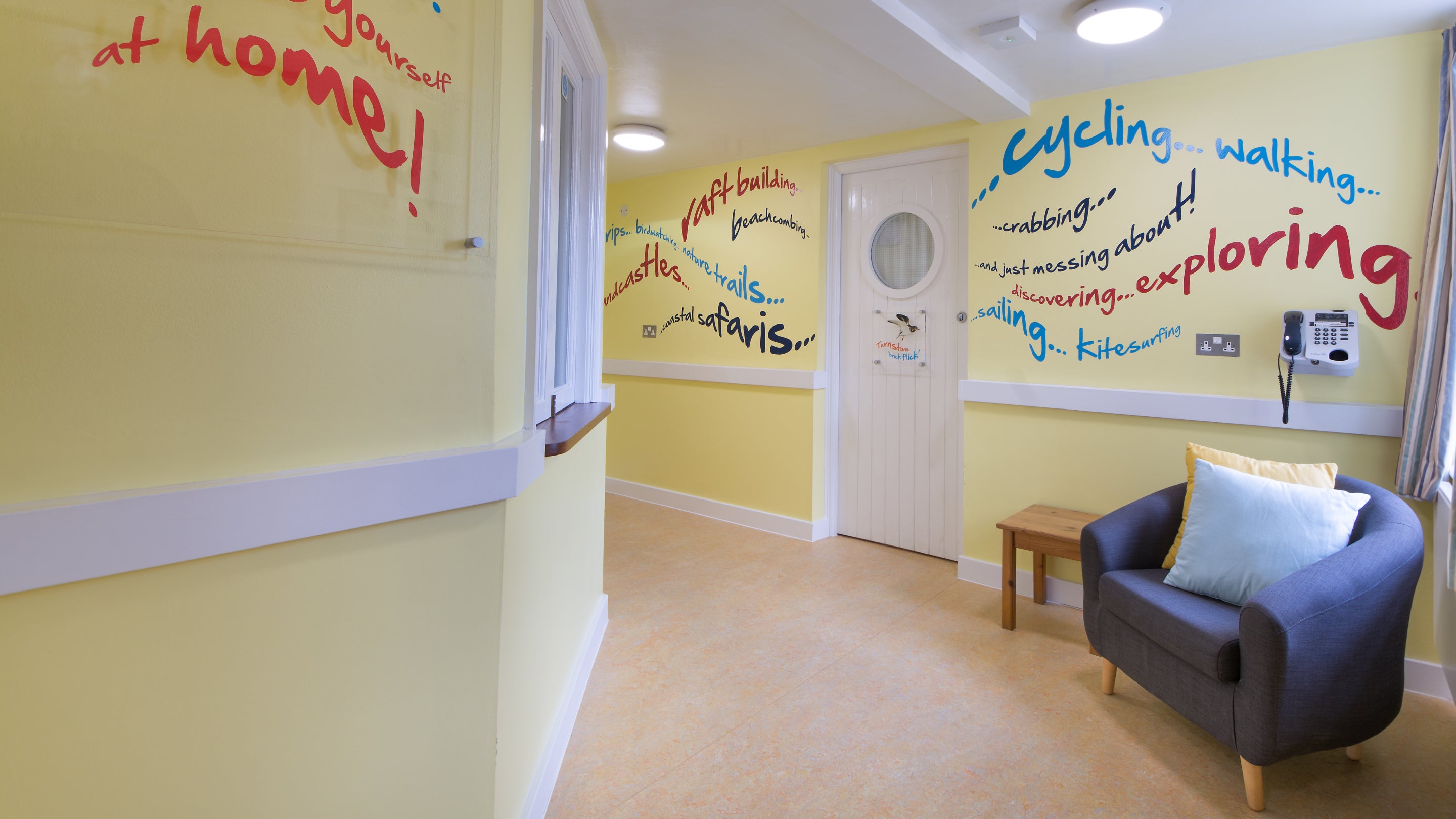 The hallway at The Dial House, Norfolk