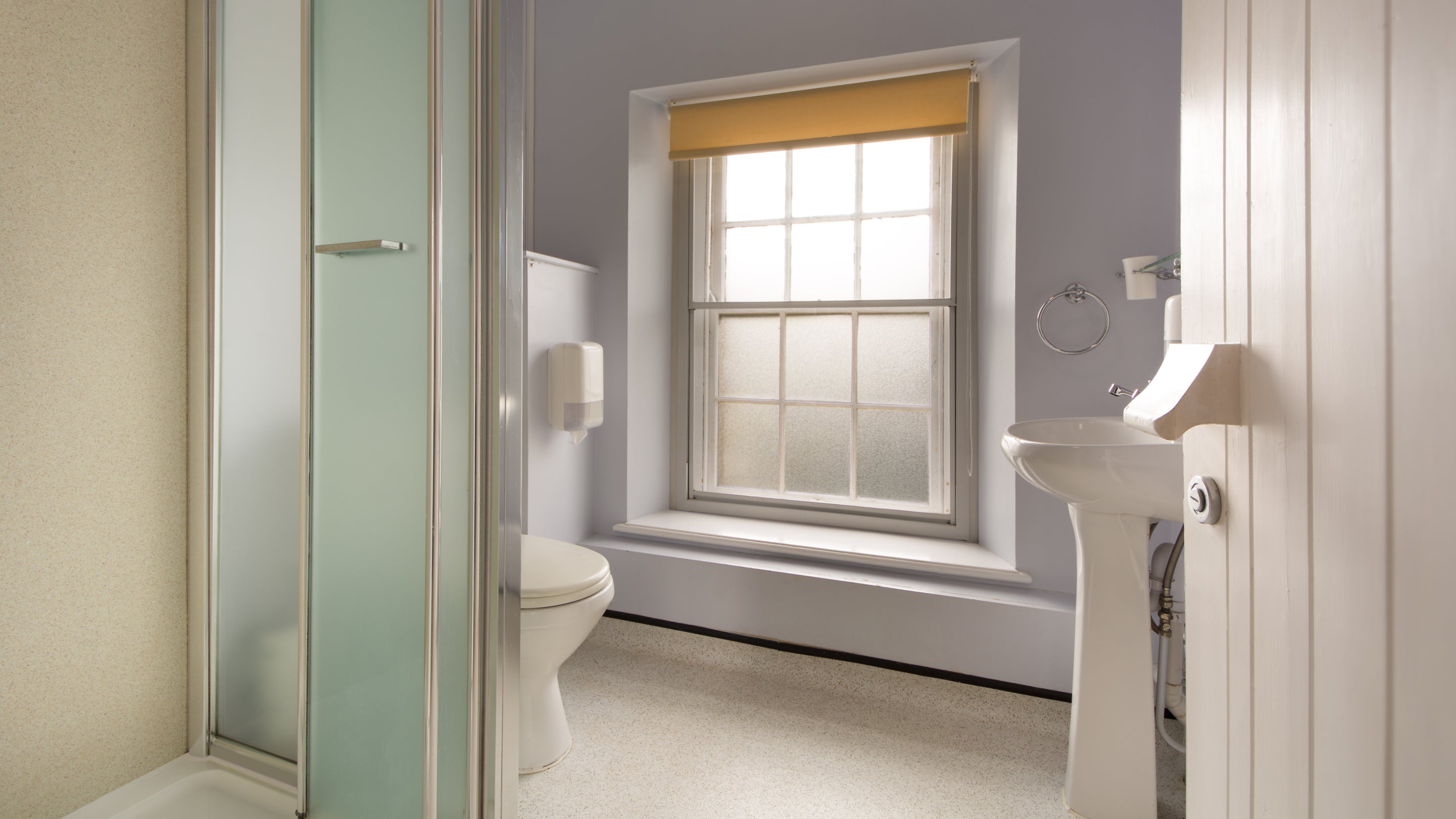 A shower room at The Dial House, Norfolk
