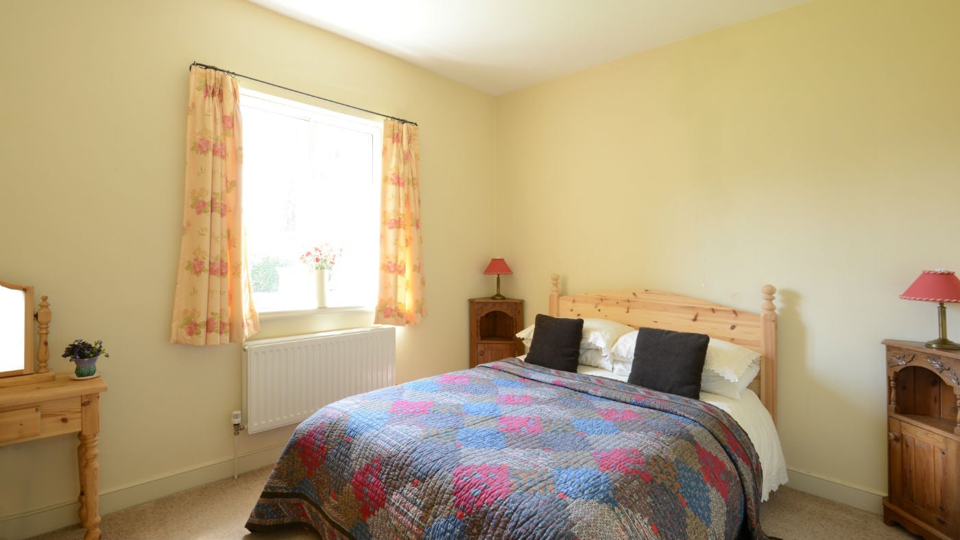 The large double bedroom at Game Keeper's Cottage, Felbrigg, Cromer, Norfolk
