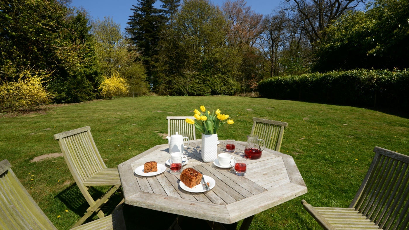 The garden at Game Keeper's Cottage, Felbrigg, Cromer, Norfolk