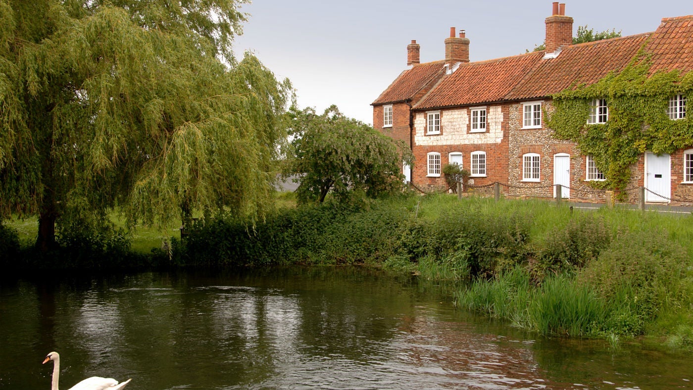 The exterior of Mrs Preedy's Cottage, Burnham-Overy-Staithe, Norfolk