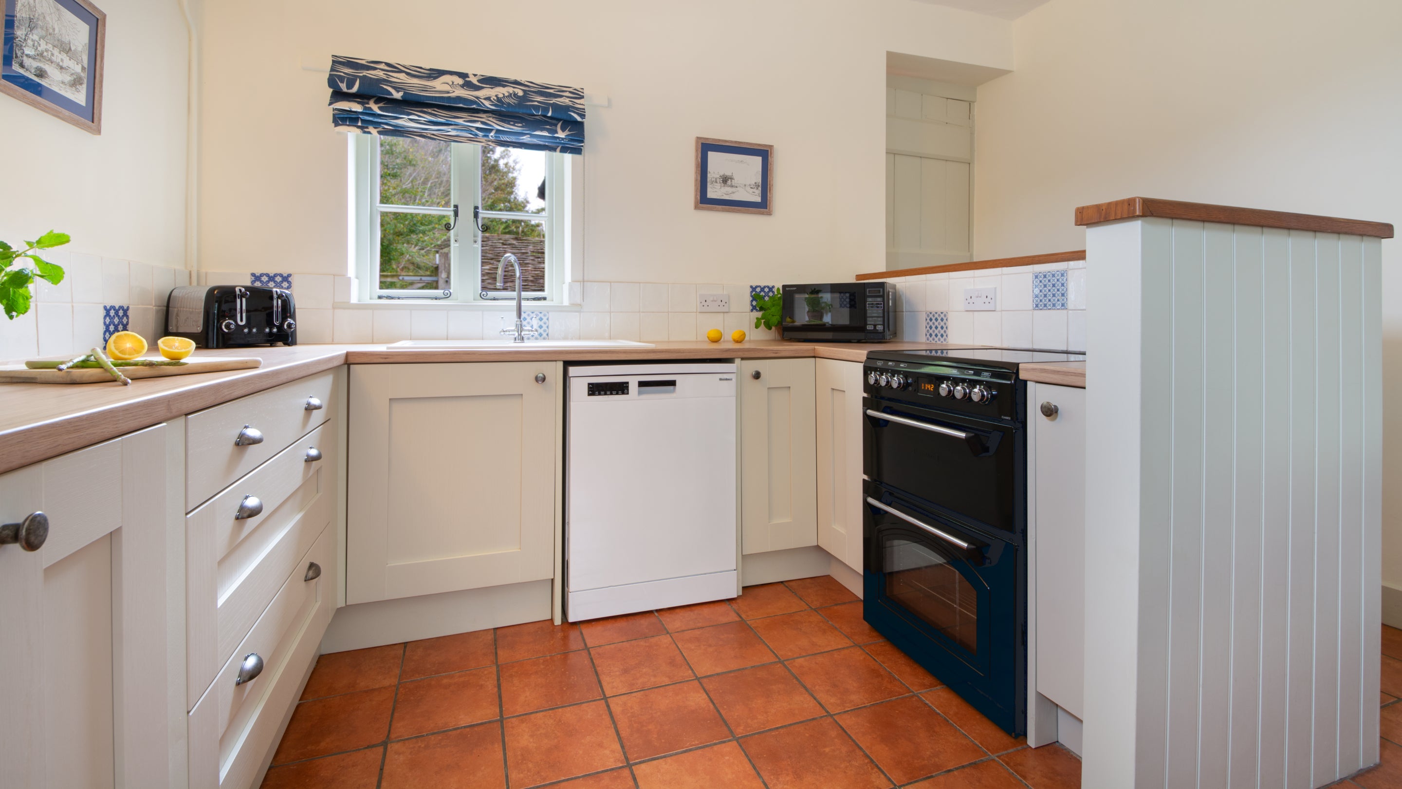 The kitchen at Mrs Preedy's Cottage, Norfolk