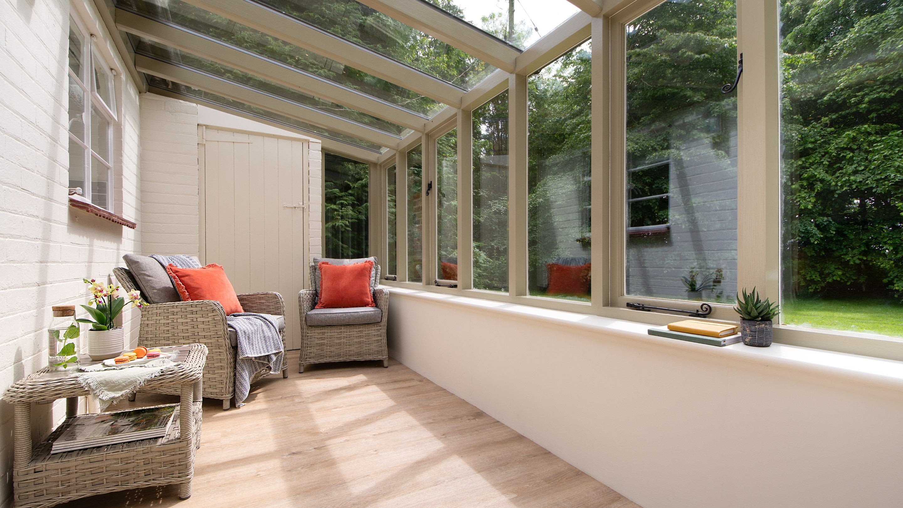 The conservatory at Mustard Pot Cottage, Norfolk