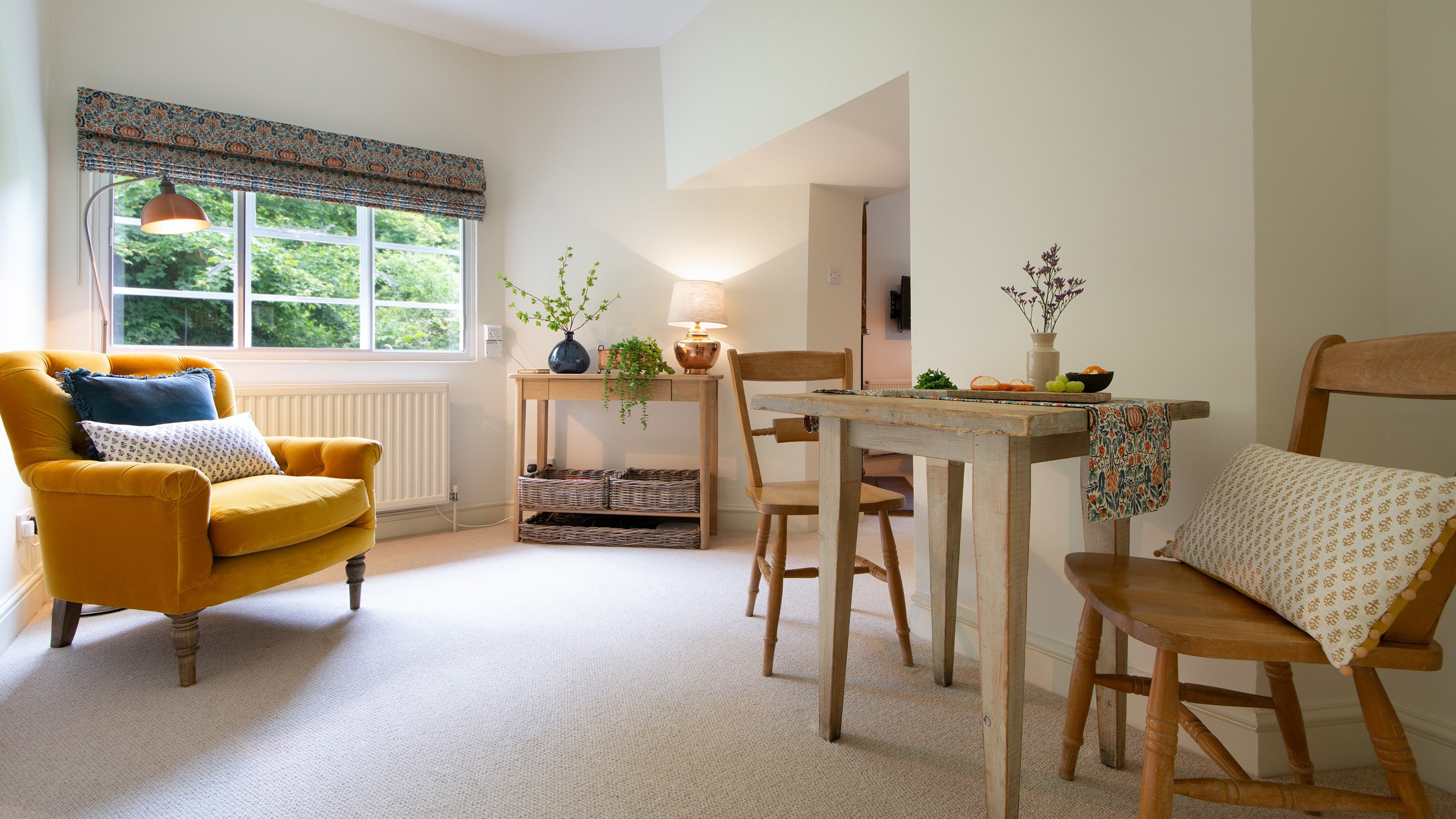 The dining room at Mustard Pot Cottage, Norfolk