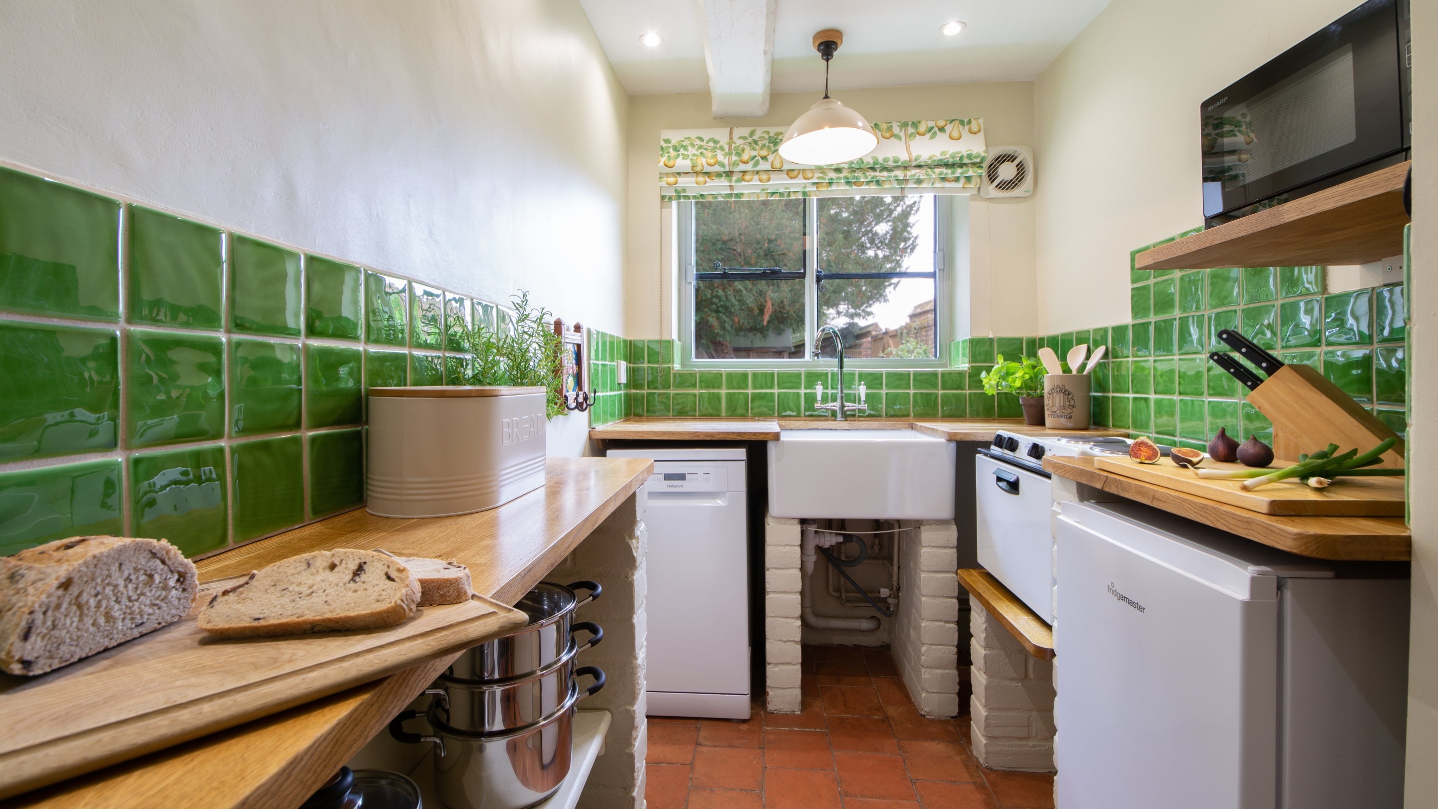 The kitchen at Oxburgh Chapel Lodge, Norfolk