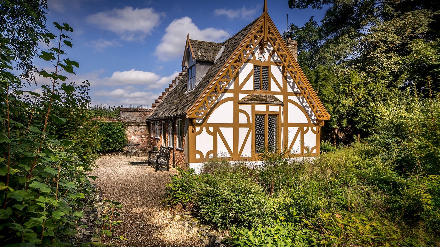 The exterior of Chapel Lodge, Oxburgh Hall, Oxborough, Kings Lynn, Norfolk
