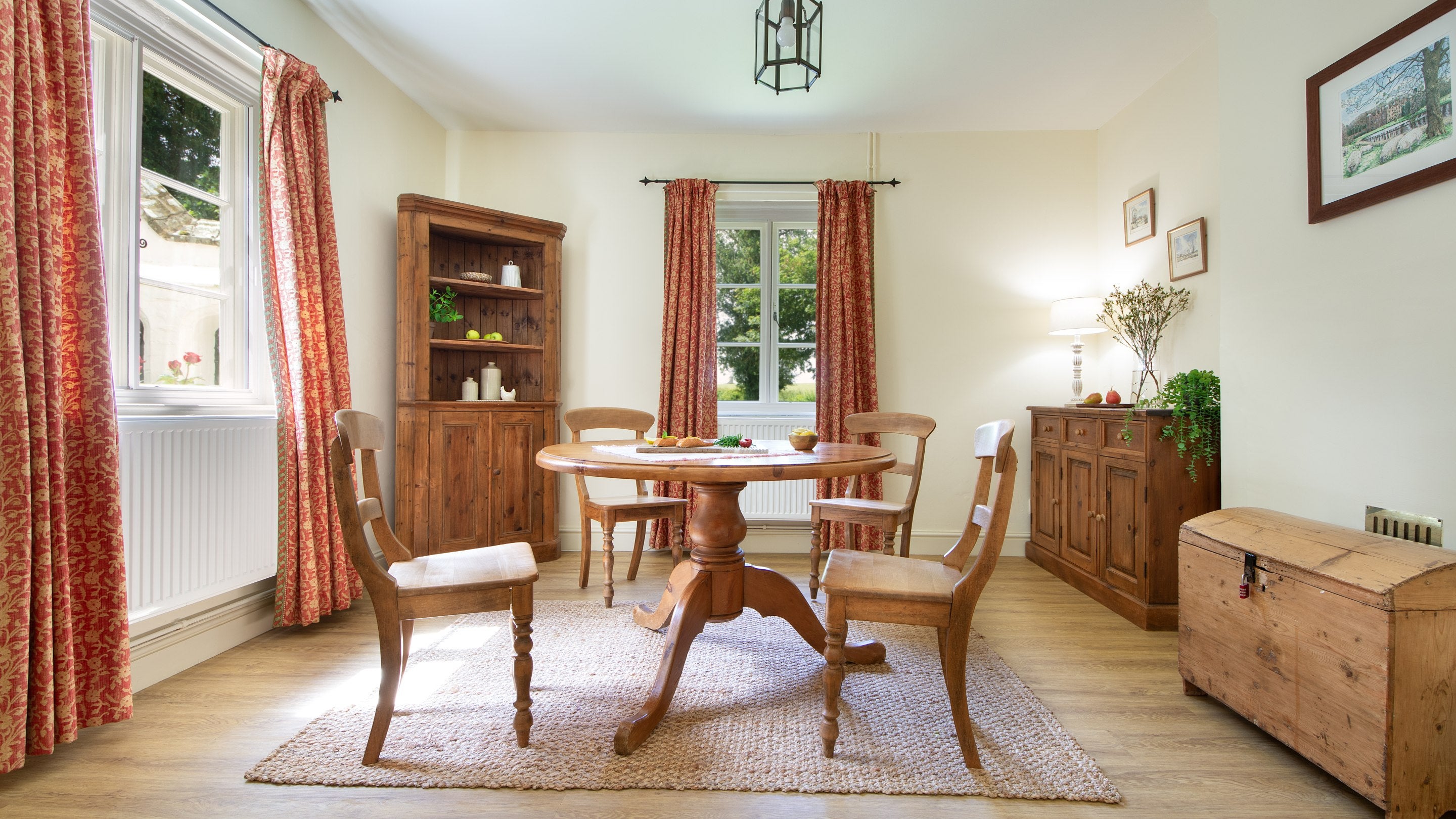 The dining room at Sexton's Lodge, Norfolk