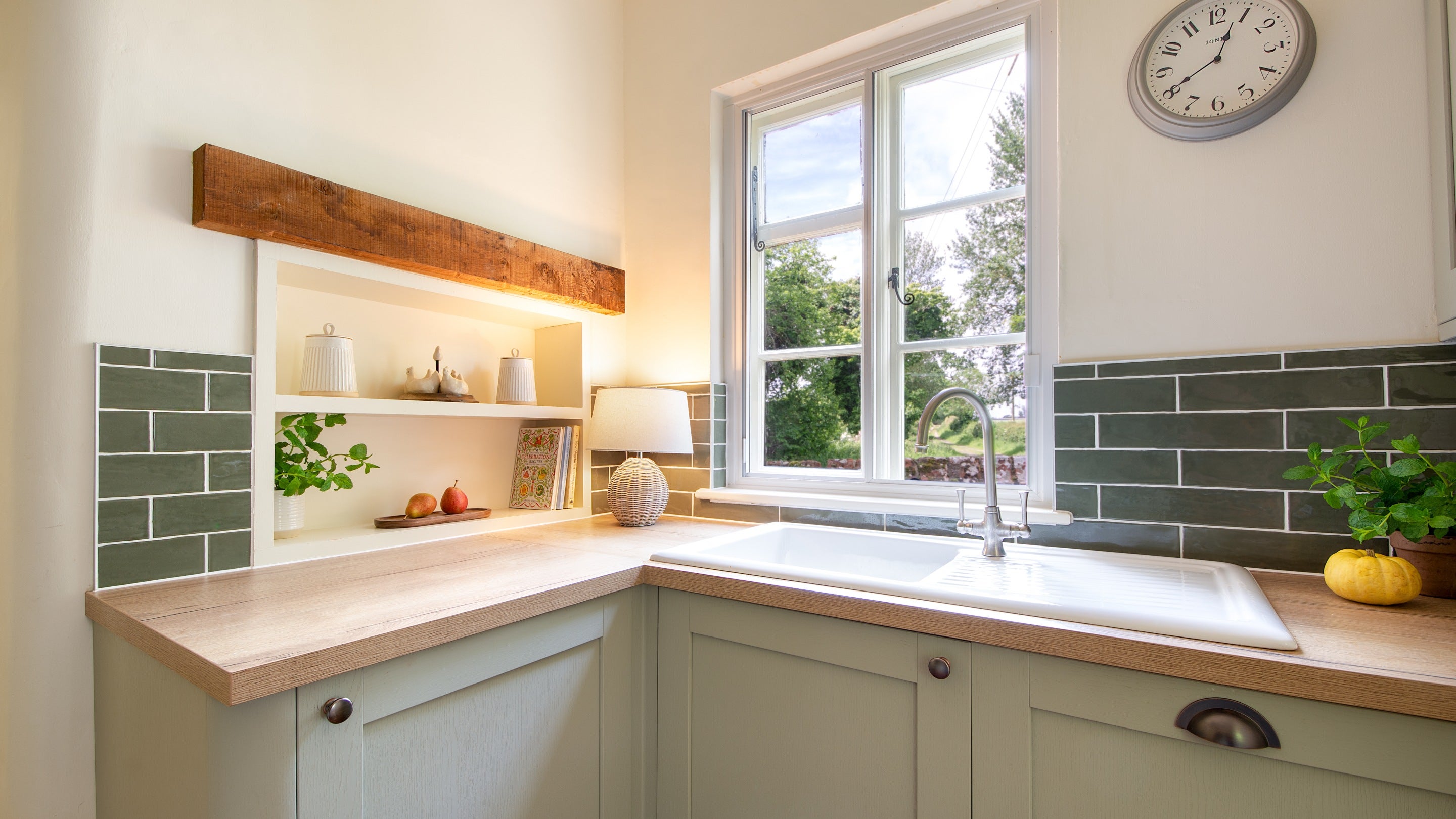The kitchen at Sexton's Lodge, Norfolk