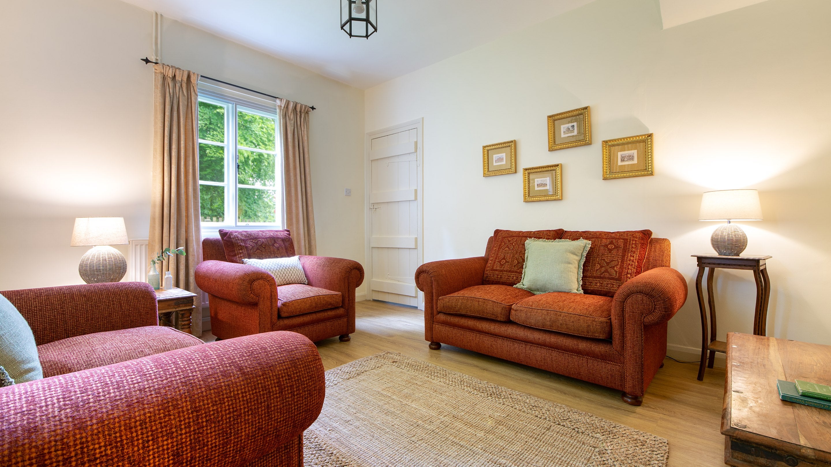 The sitting room at Sexton's Lodge, Norfolk