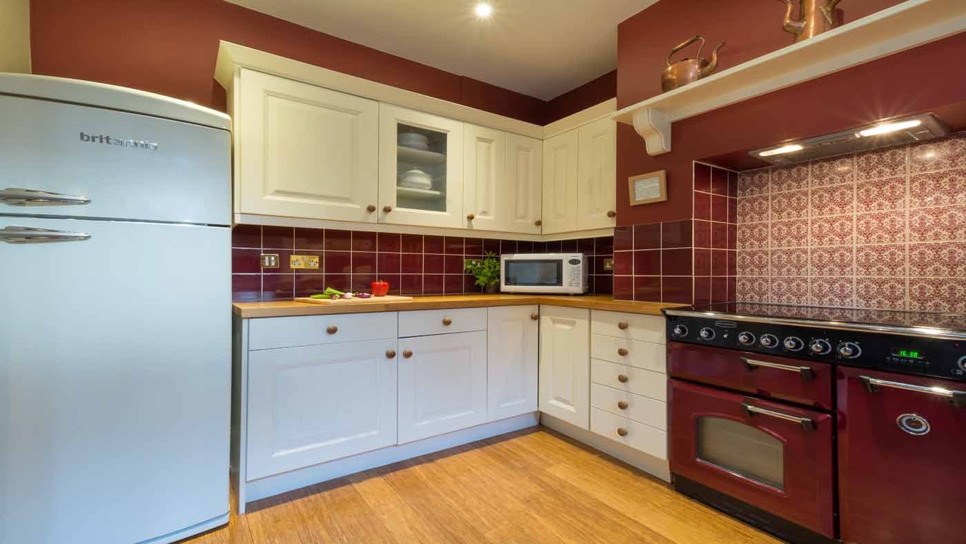 The well-equipped kitchen at The Squire's Retreat, Cromer, Norfolk