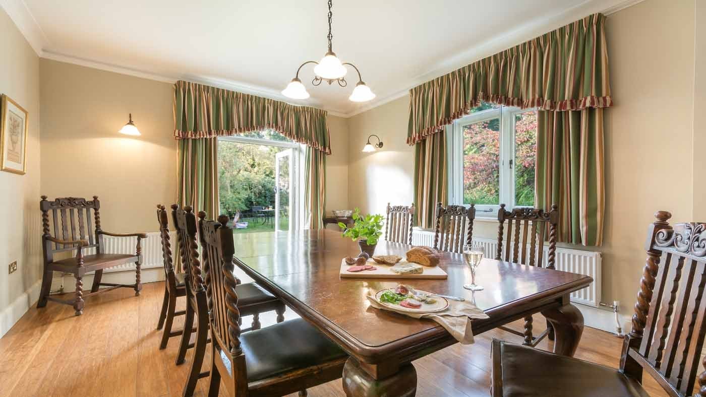 The family dining room at The Squire's Retreat, Cromer, Norfolk