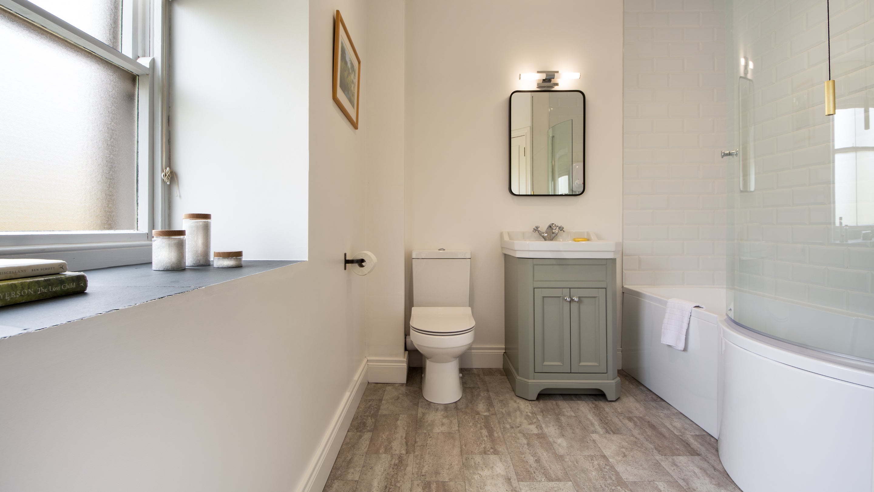 The bathroom at Alder Cottage, County Fermanagh
