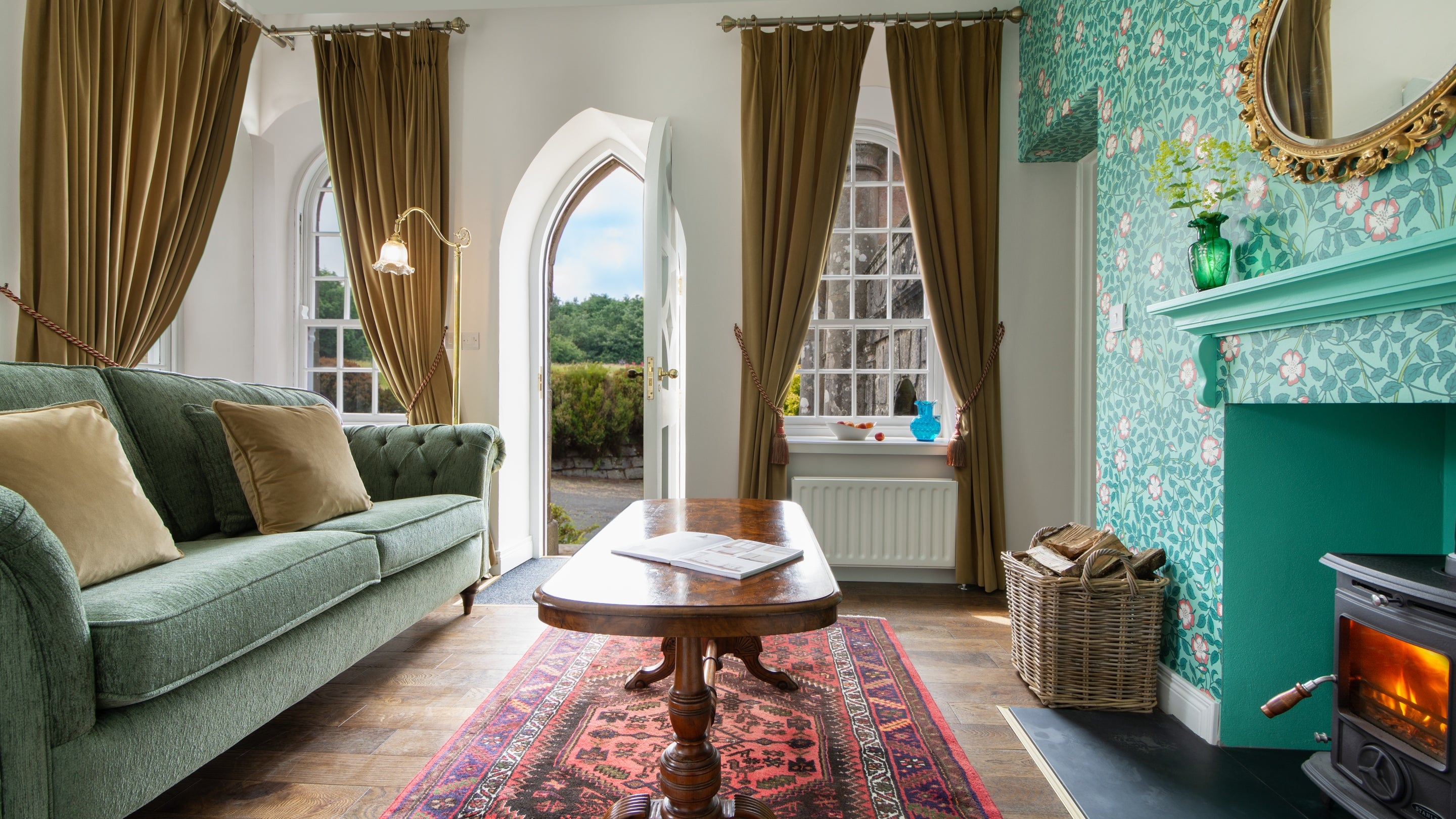 The sitting room at Bishop's Gate Lodge, County Londonderry