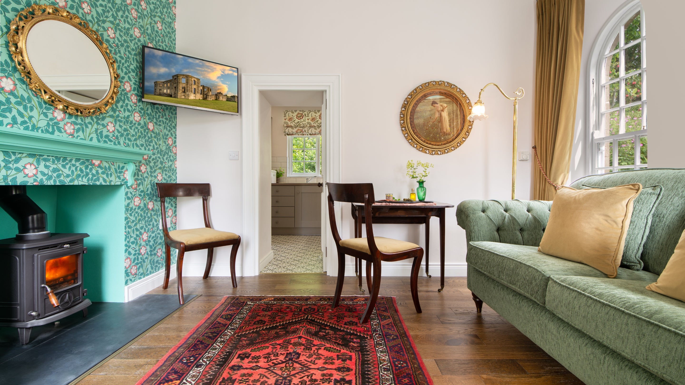 The sitting room at Bishop's Gate Lodge, County Londonderry